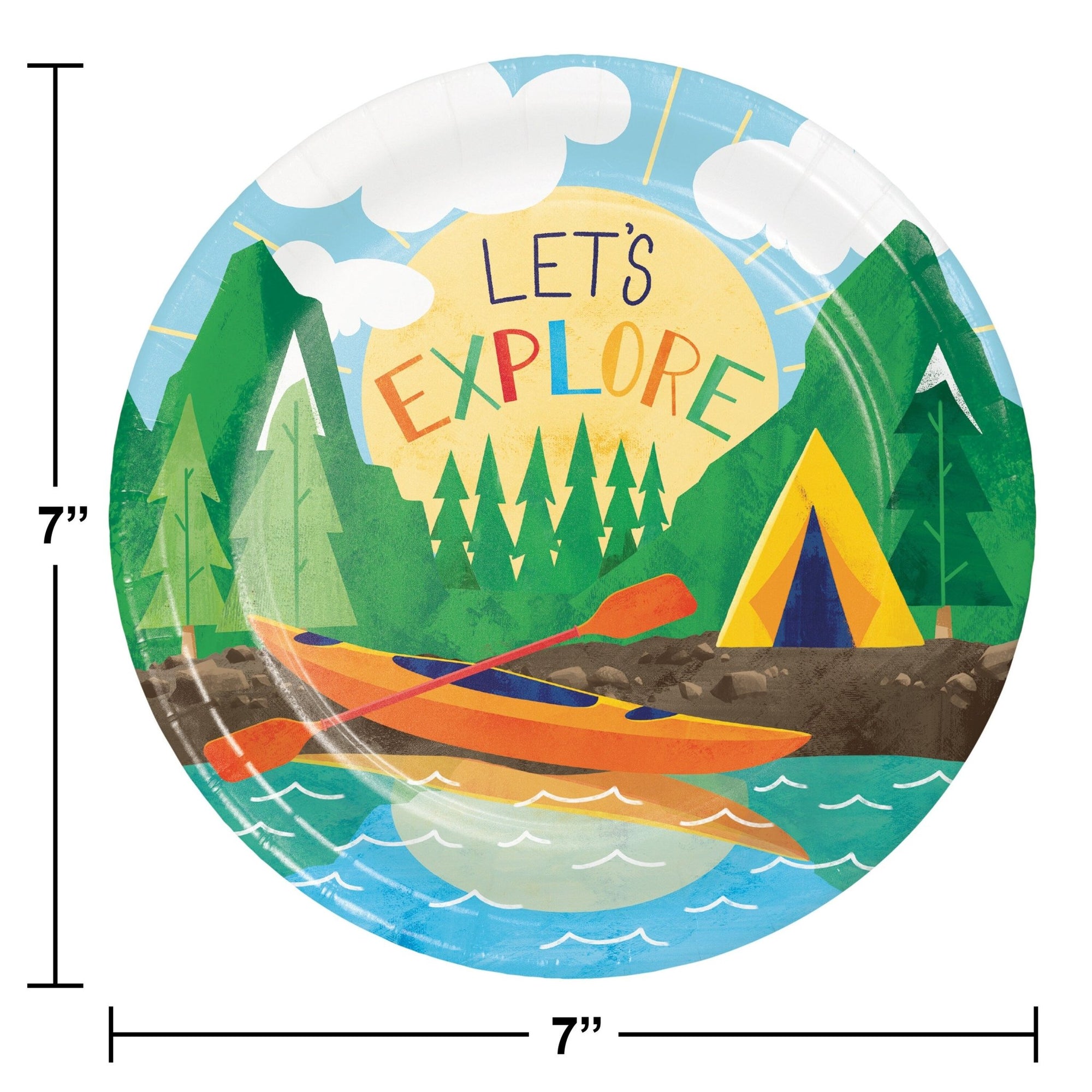 Let's Explore Adventure Party Plates - Stesha Party