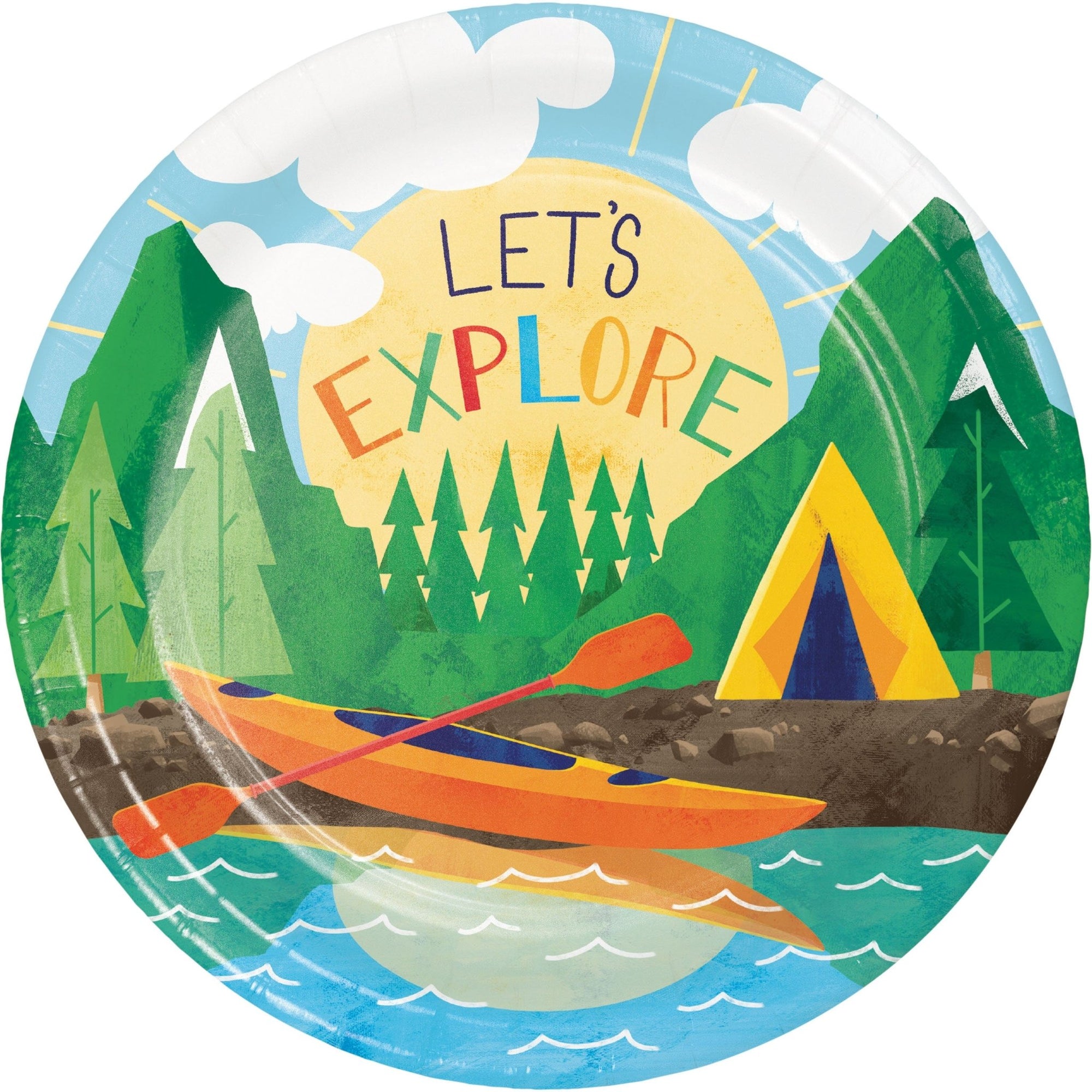 Let's Explore Adventure Party Plates - Stesha Party