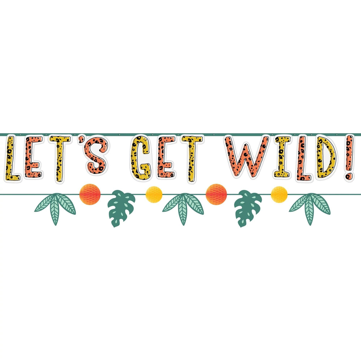 Let&#39;s Get Wild Safari Party Banners - Stesha Party