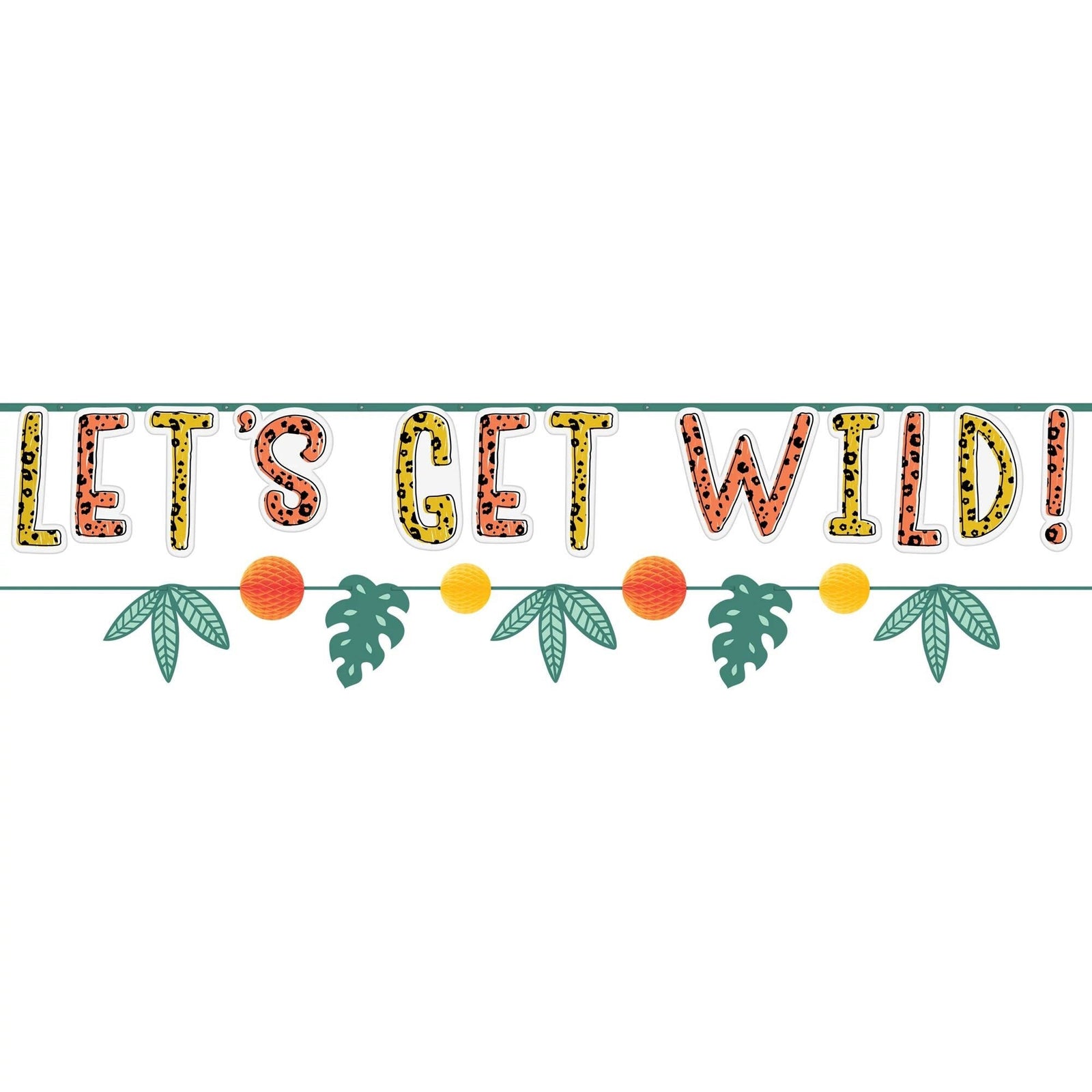 Let's Get Wild Safari Party Banners - Stesha Party