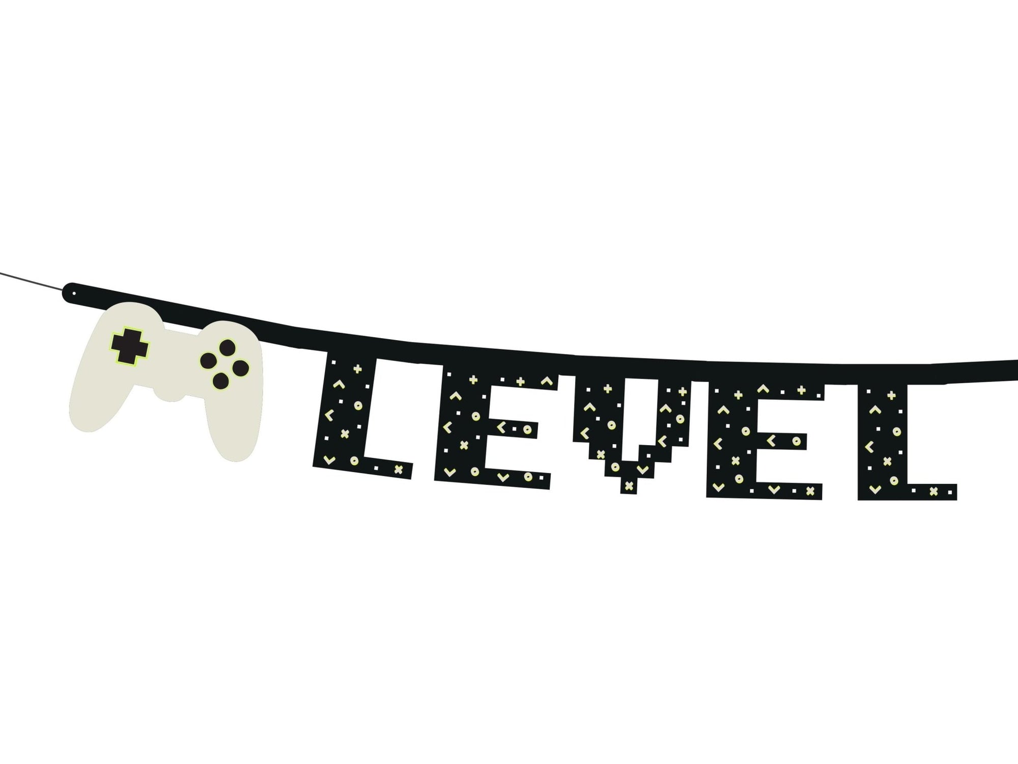 Level Up Birthday Party Banner - Stesha Party