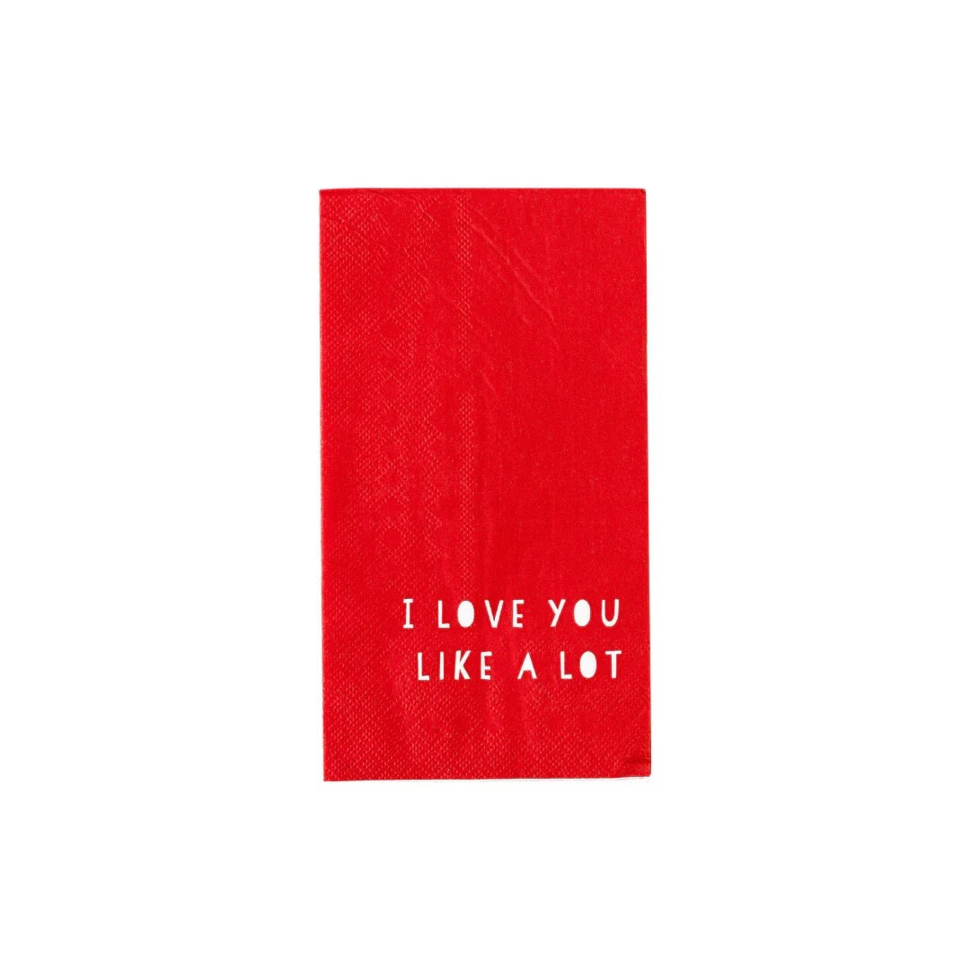 Love You Guest Towel Napkins - Stesha Party