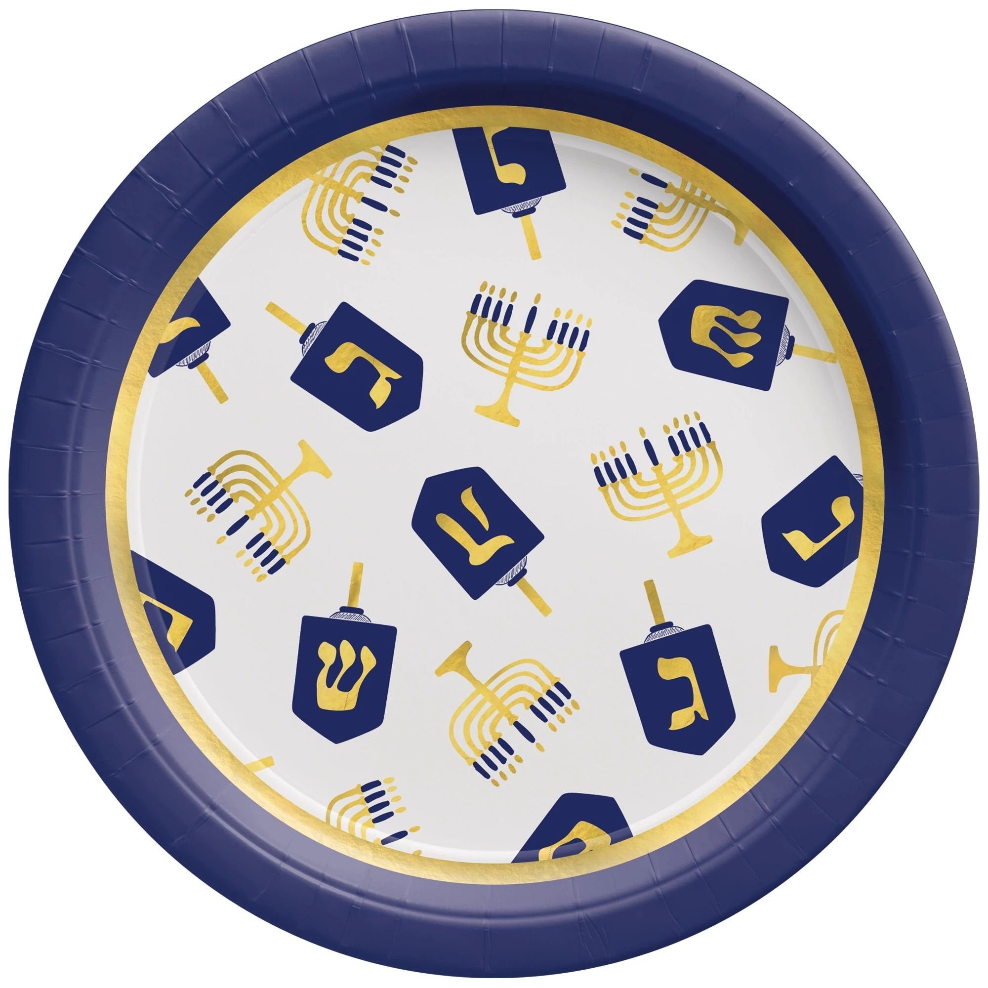 Menorah & Dreidel Dessert Plates - Stesha Party