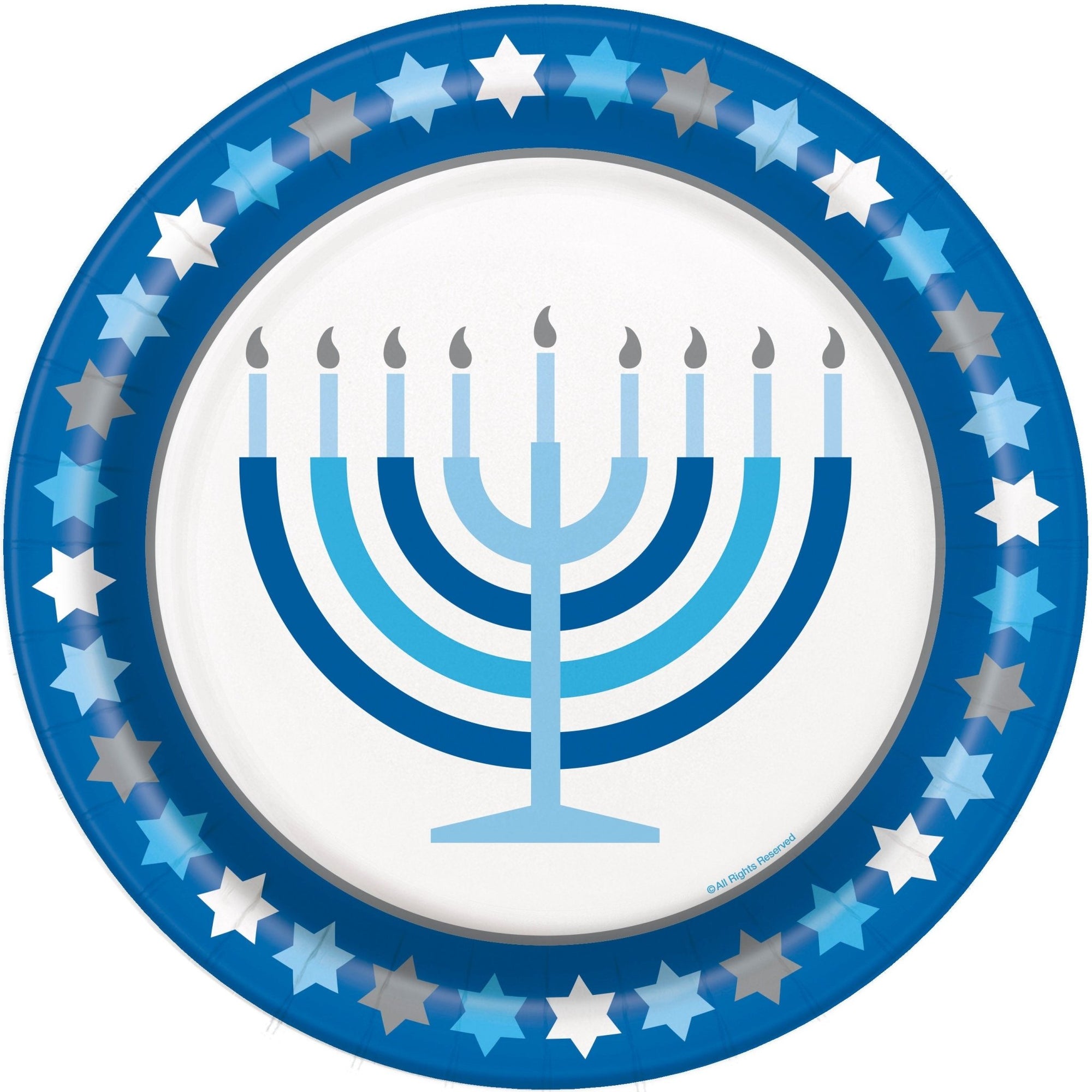 Menorah Party Plates - Stesha Party