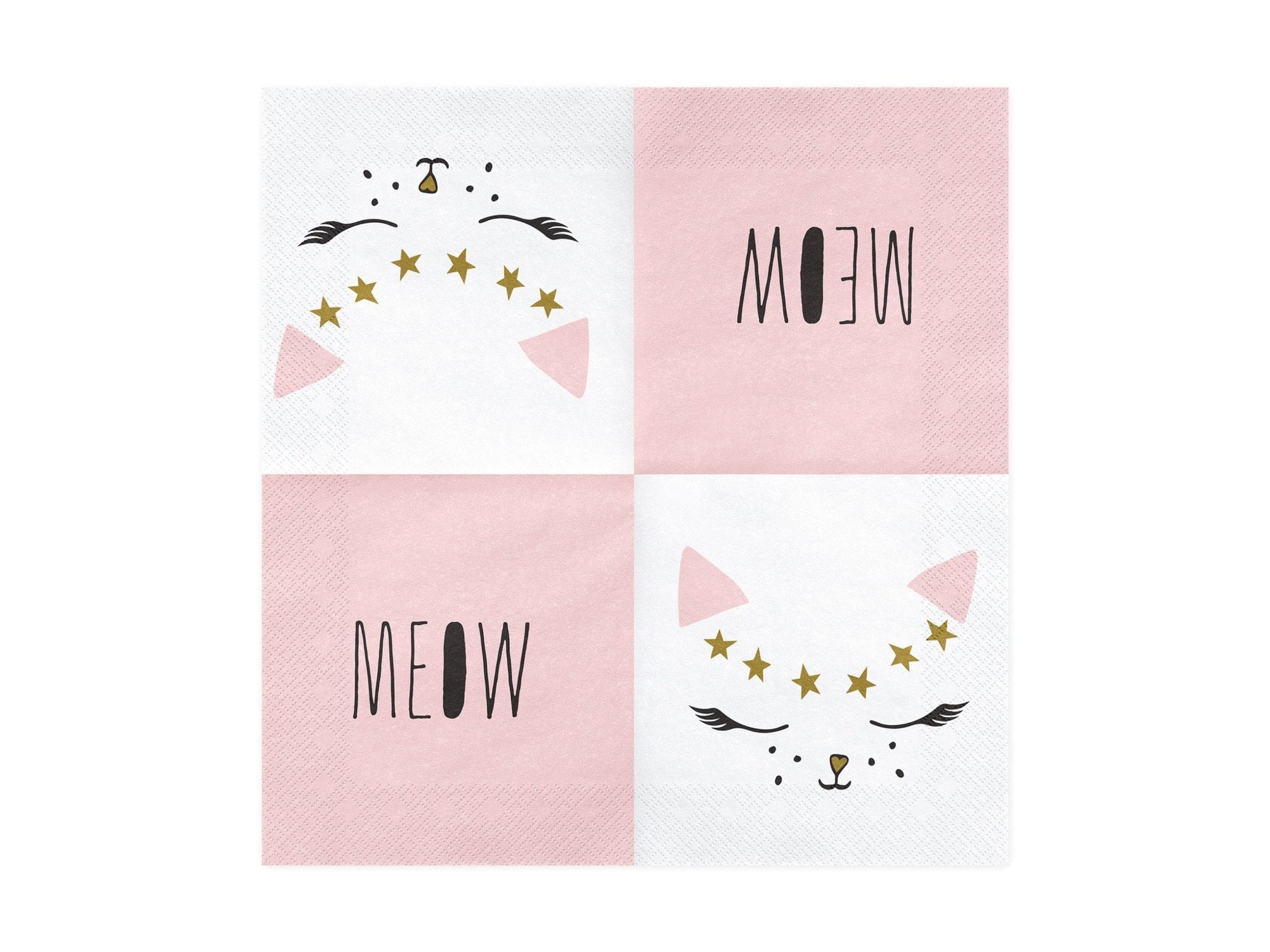 Meow Cat Party Napkins - Stesha Party