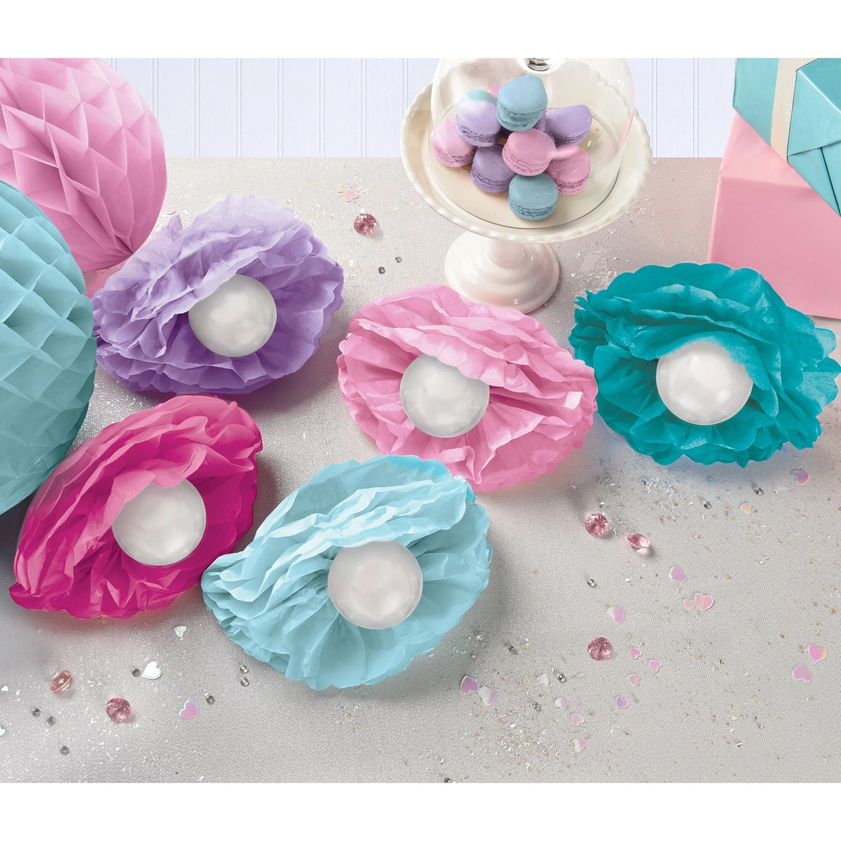 Mermaid Clamshell Table Decorations - Stesha Party