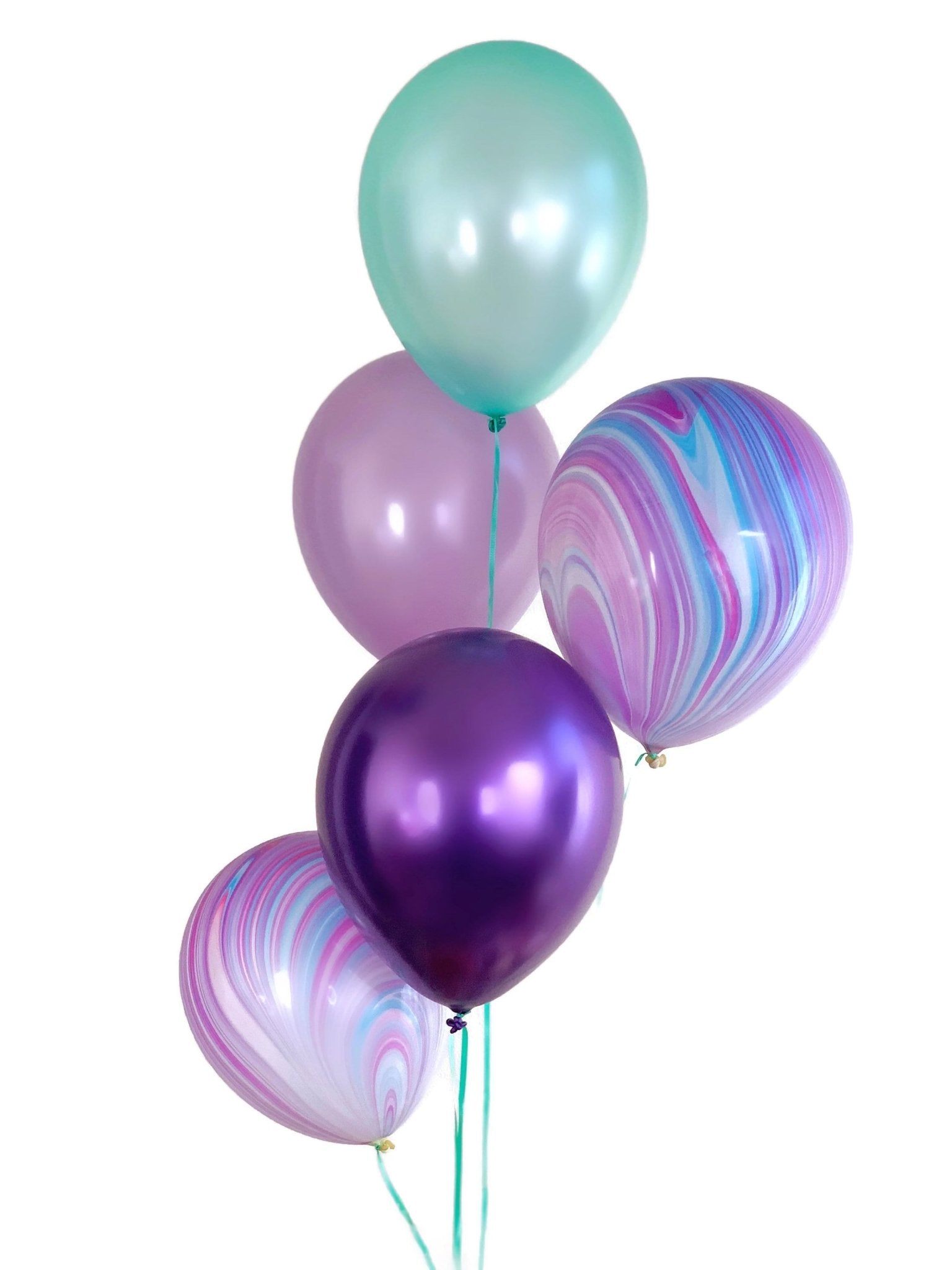 Mermaid Party Balloon Bouquet 5ct - Stesha Party