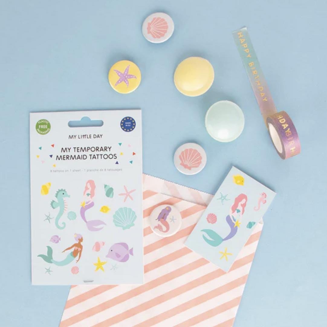 Mermaid Temporary Tattoos - Stesha Party