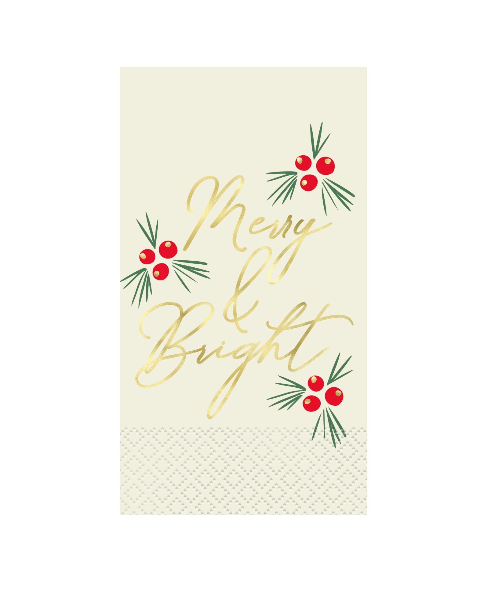 Merry & Bright Holly Napkins - Stesha Party