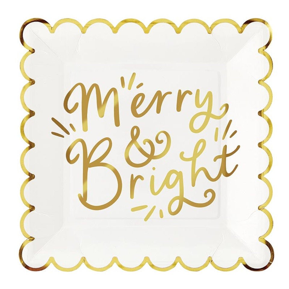 Merry & Bright Party Plates - Stesha Party