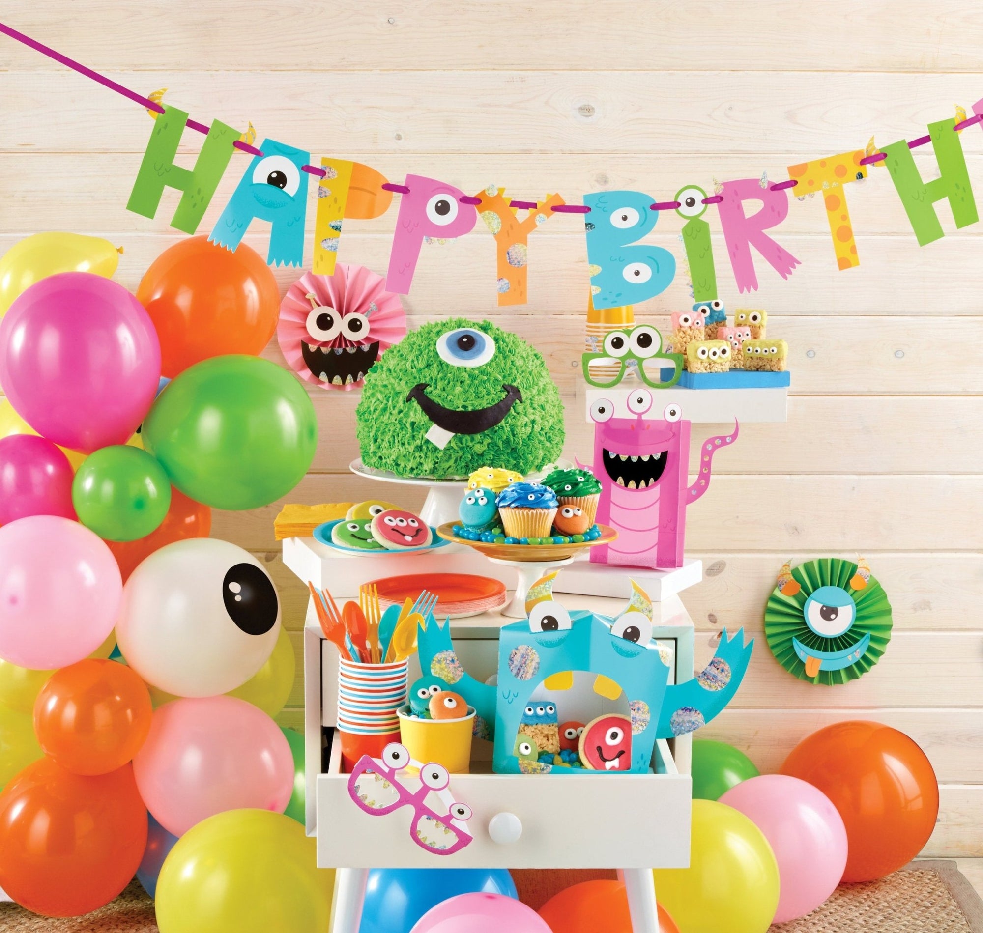 Monster Birthday Banner - Stesha Party