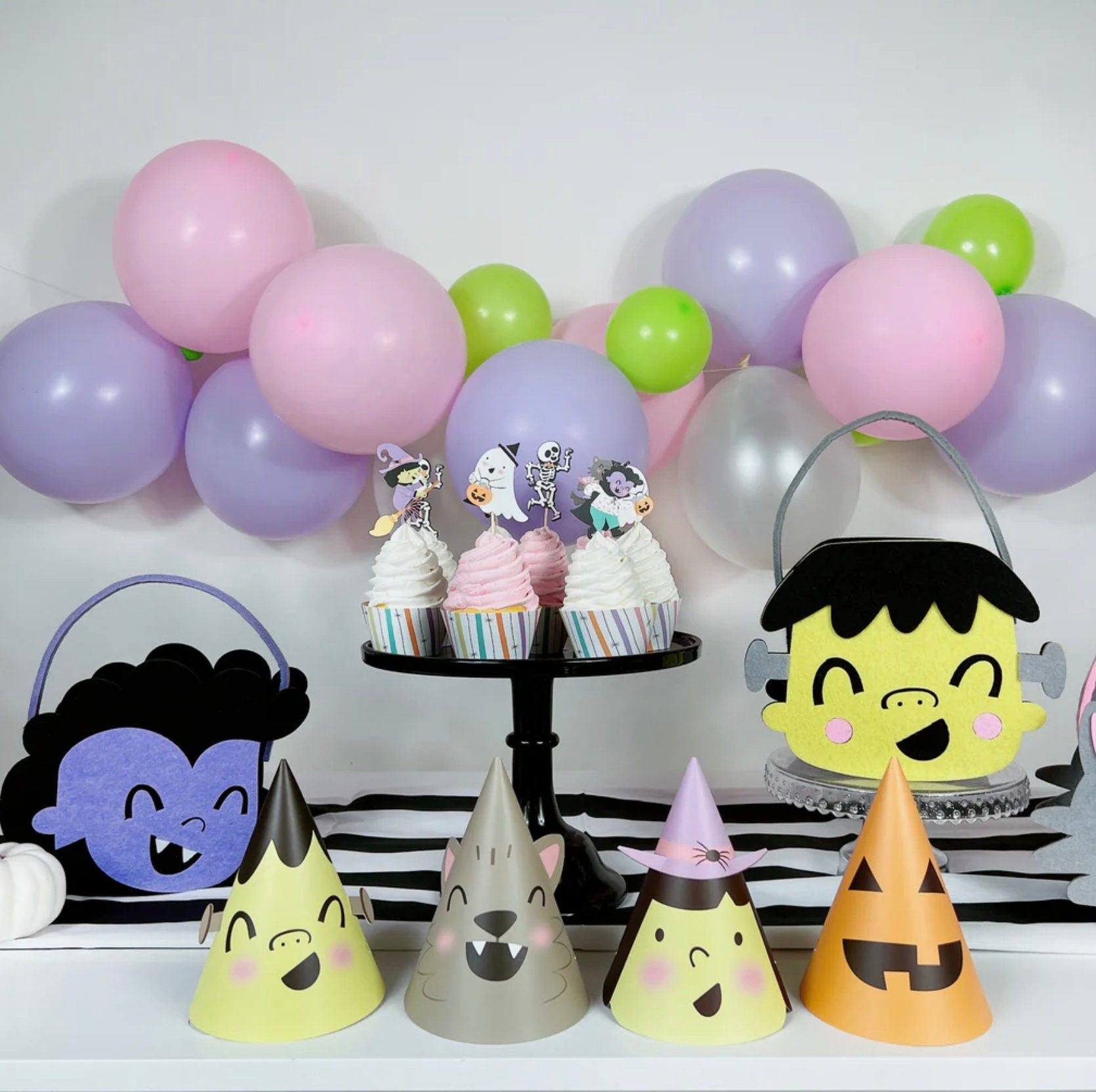 Monster Mash Party Hats 12ct - Stesha Party