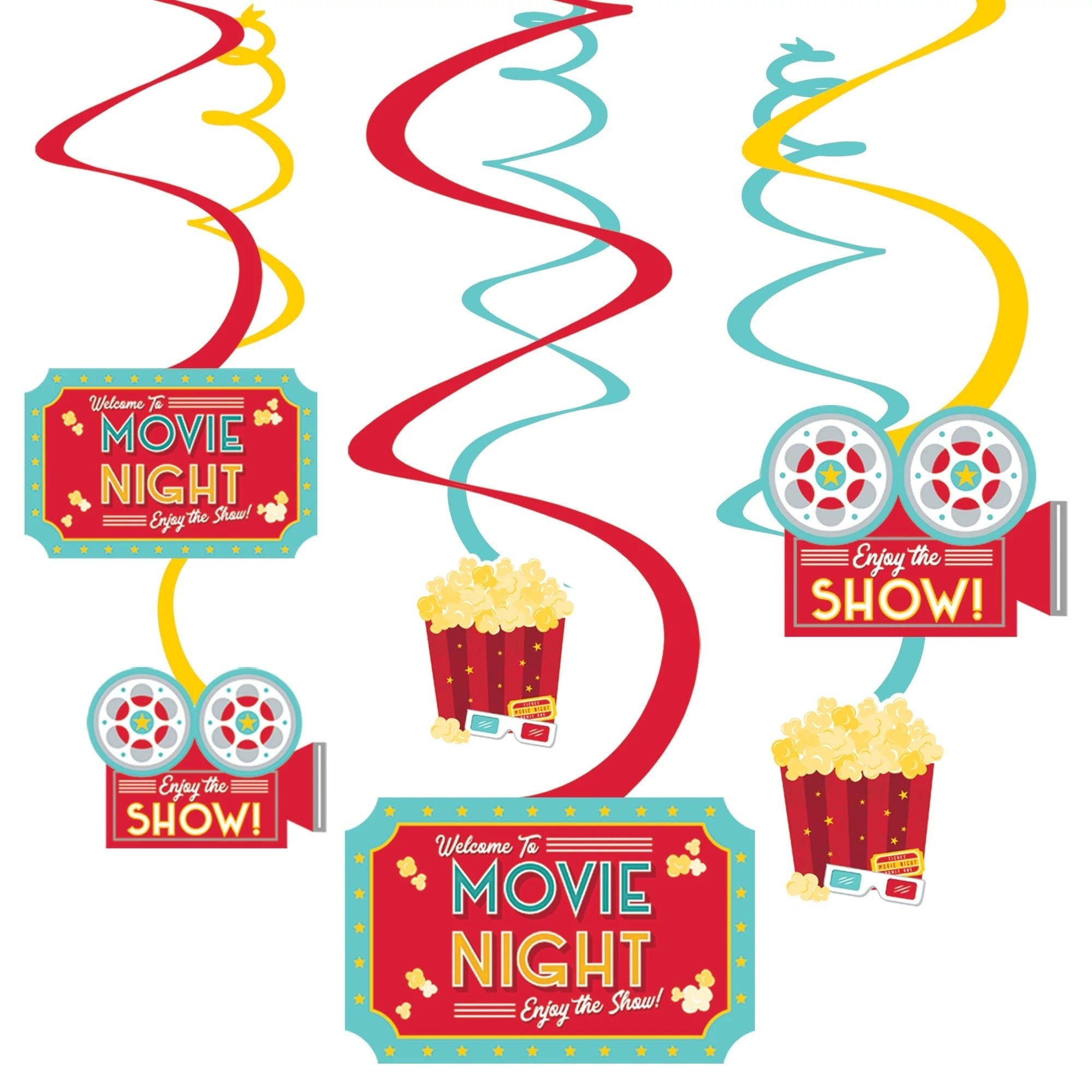 Movie Birthday Decorations - Stesha Party