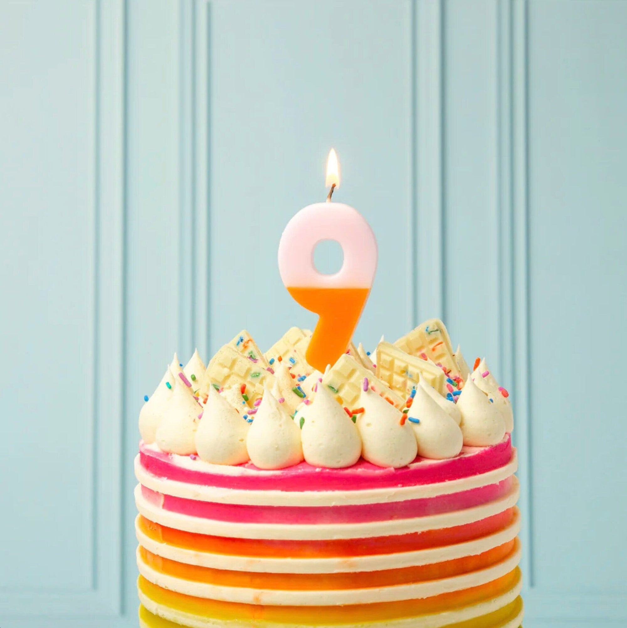 Multicolored Number Candles - Stesha Party