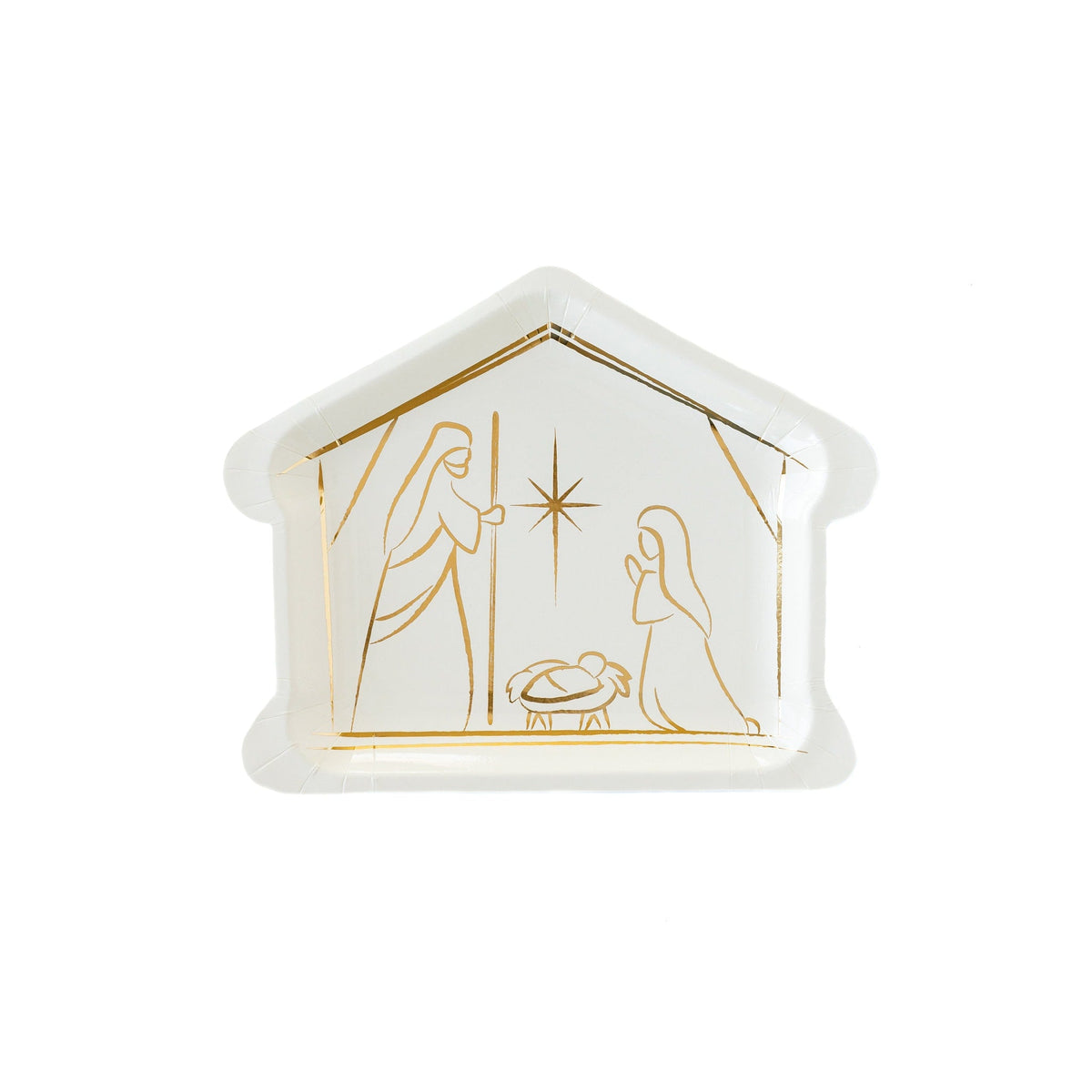 Nativity Christmas Plates - Stesha Party