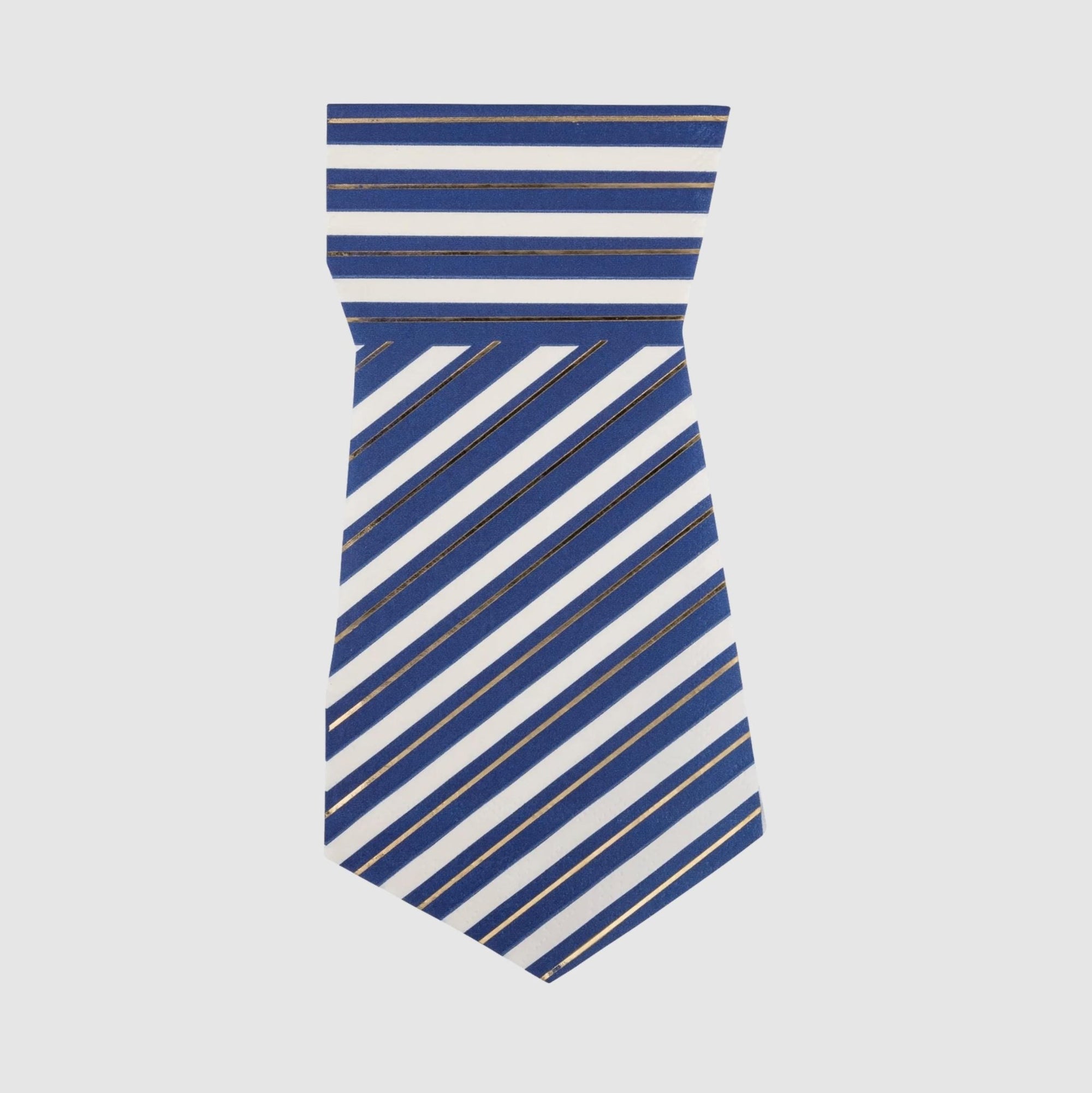Navy & Gold Foil Necktie Party Napkins 18ct - Stesha Party