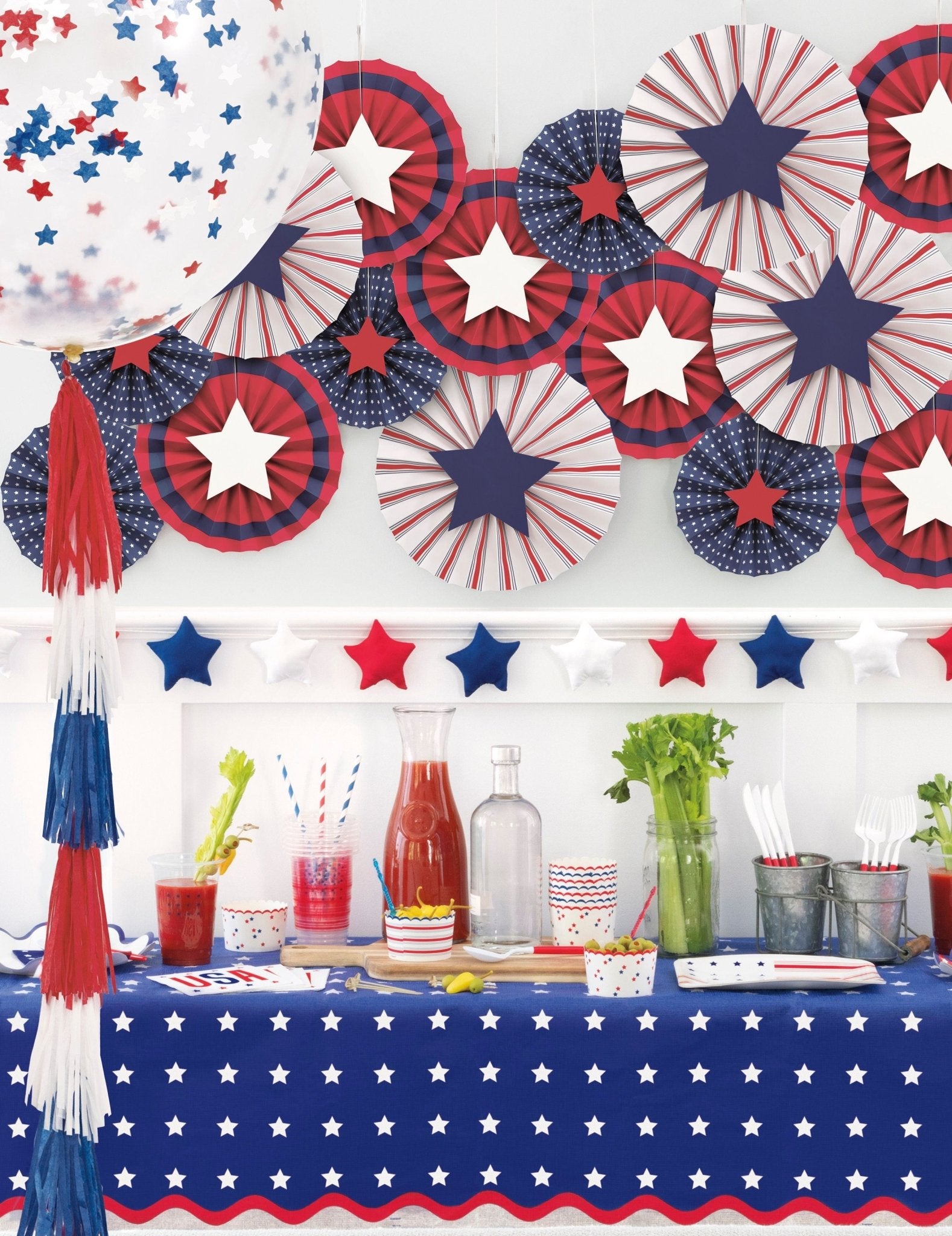 Navy White Scalloped Paper Plates Stesha Party