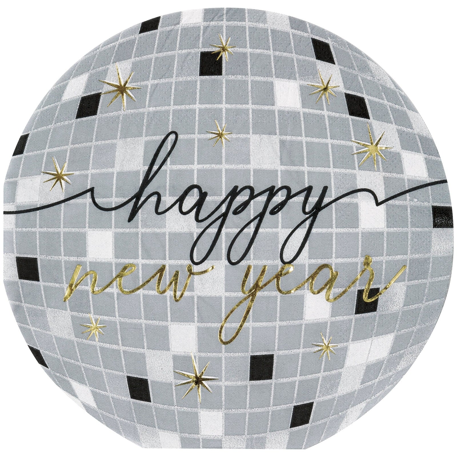 NYE Disco Ball Napkins - Stesha Party