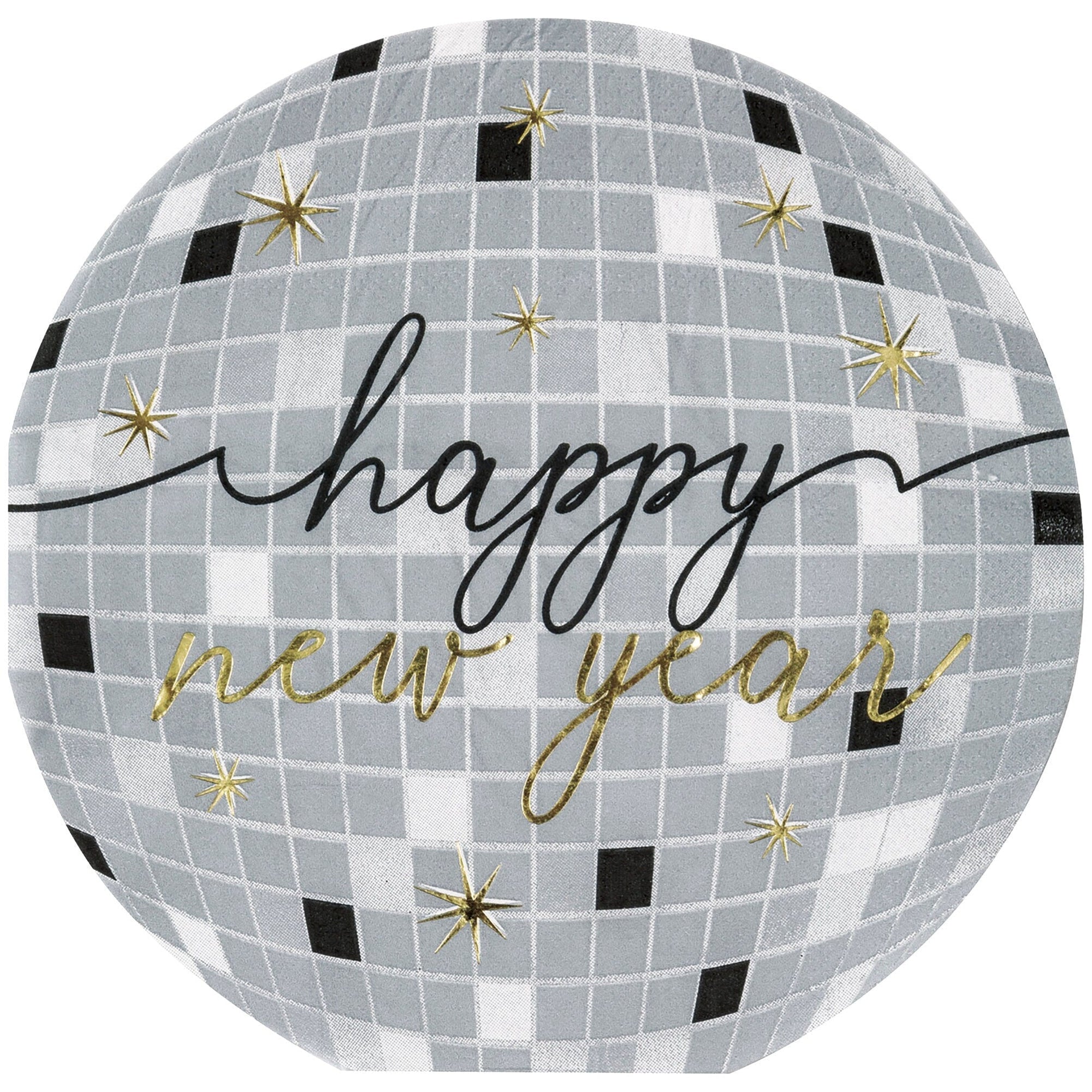 NYE Disco Ball Napkins - Stesha Party