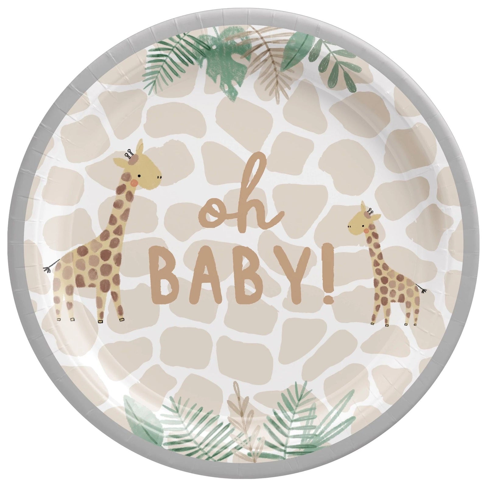 Oh Baby Safari Cake Plates 8ct - Stesha Party