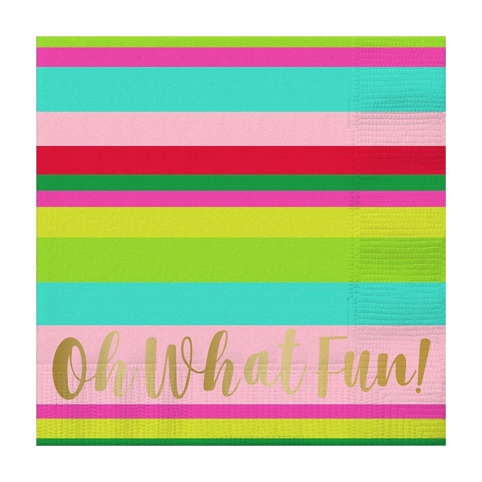 Oh What Fun Party Napkins - Stesha Party