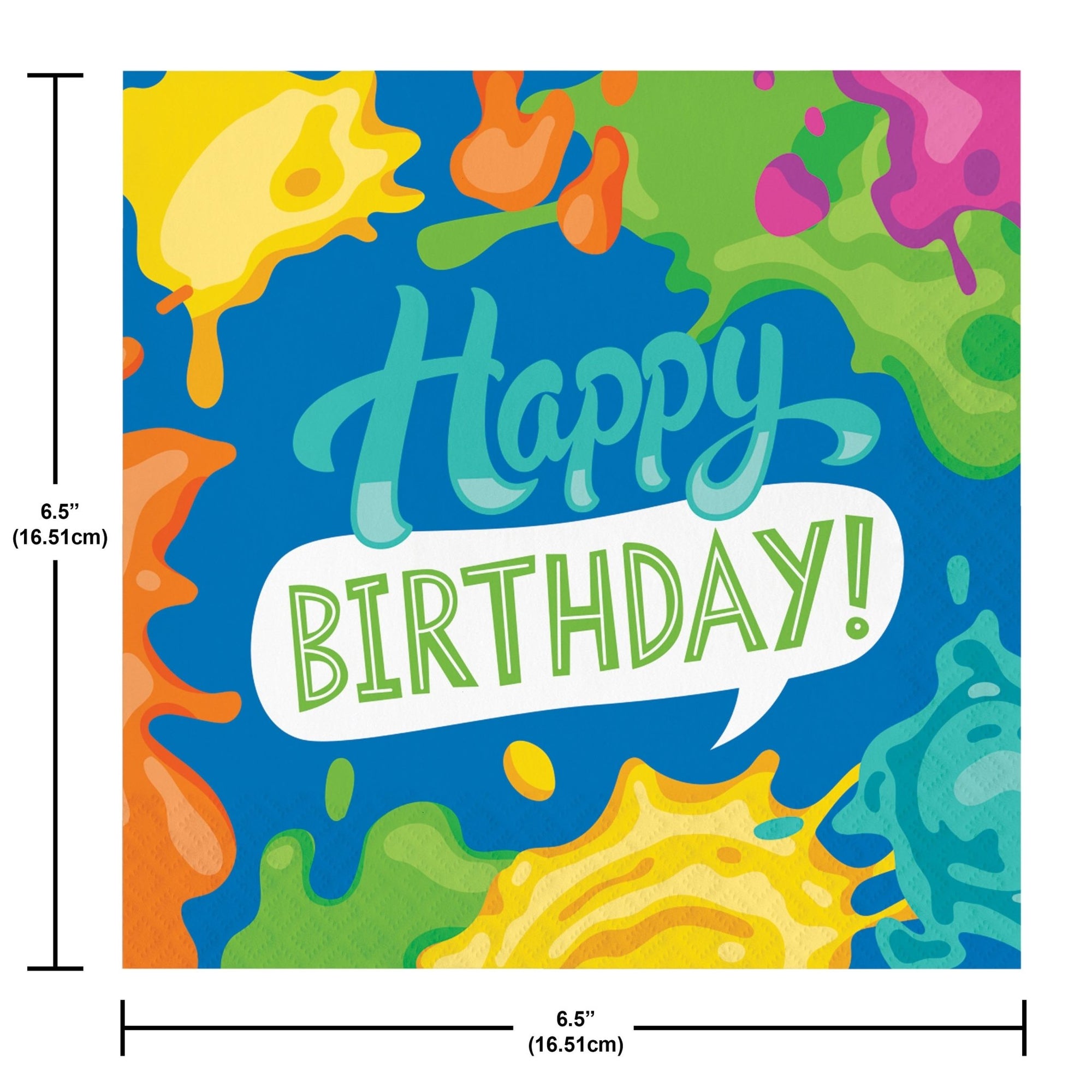 Paint Birthday Napkins - Stesha Party