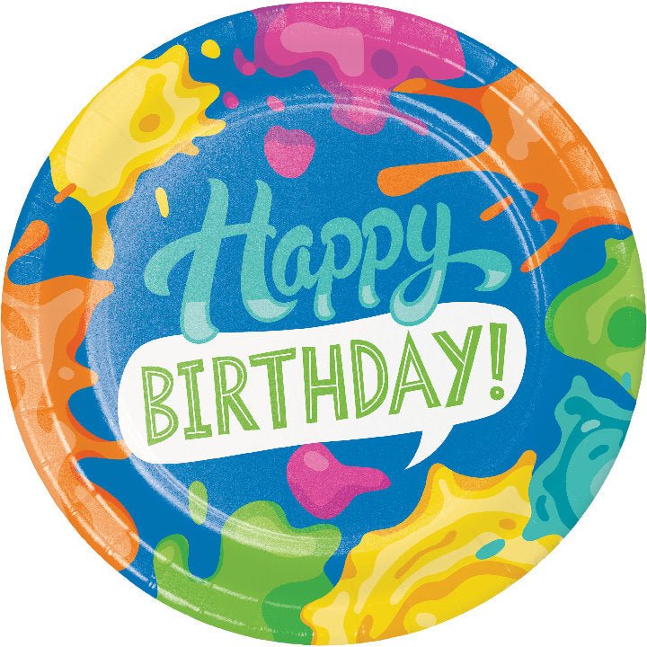 Paint Birthday Plates - Stesha Party