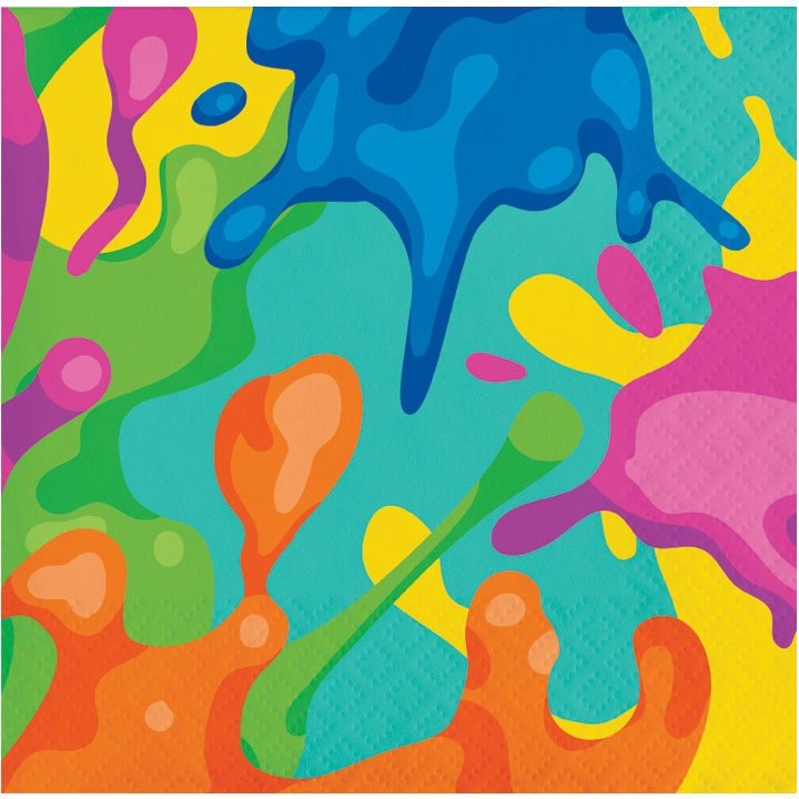 Paint Splatter Napkins - Stesha Party