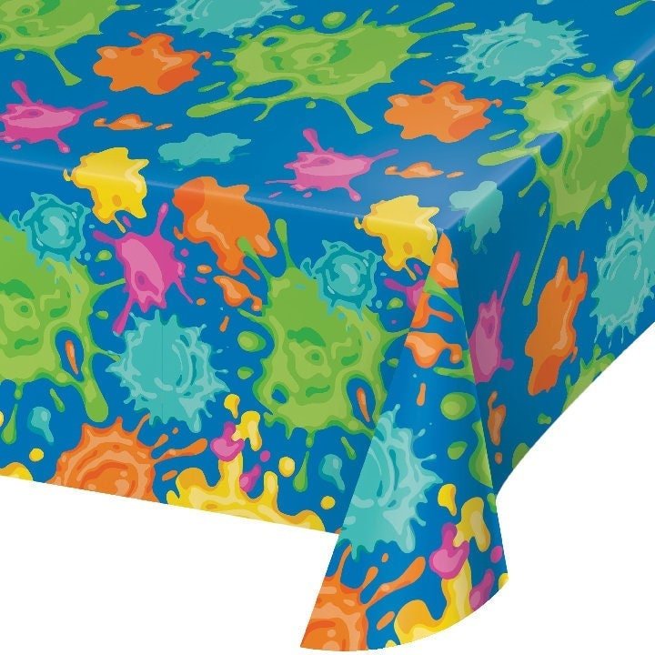 Paint Splatter Tablecloth - Stesha Party