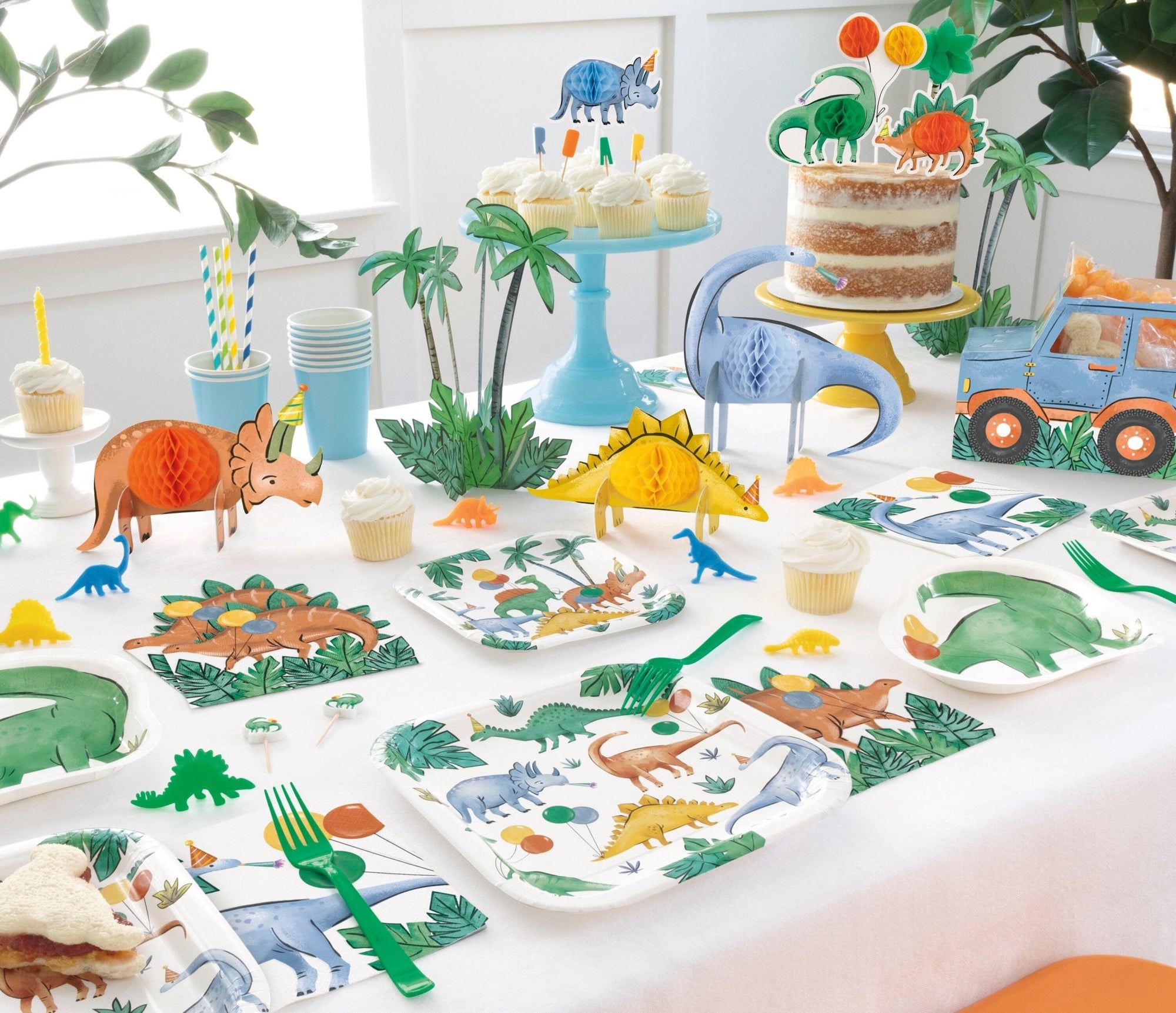 Party Dinosaur Birthday Napkins - Stesha Party