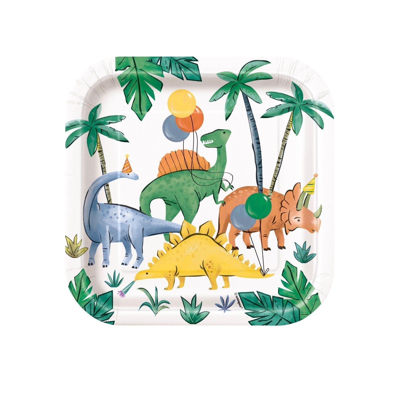 Party Dinosaur Cake Plates - Stesha Party