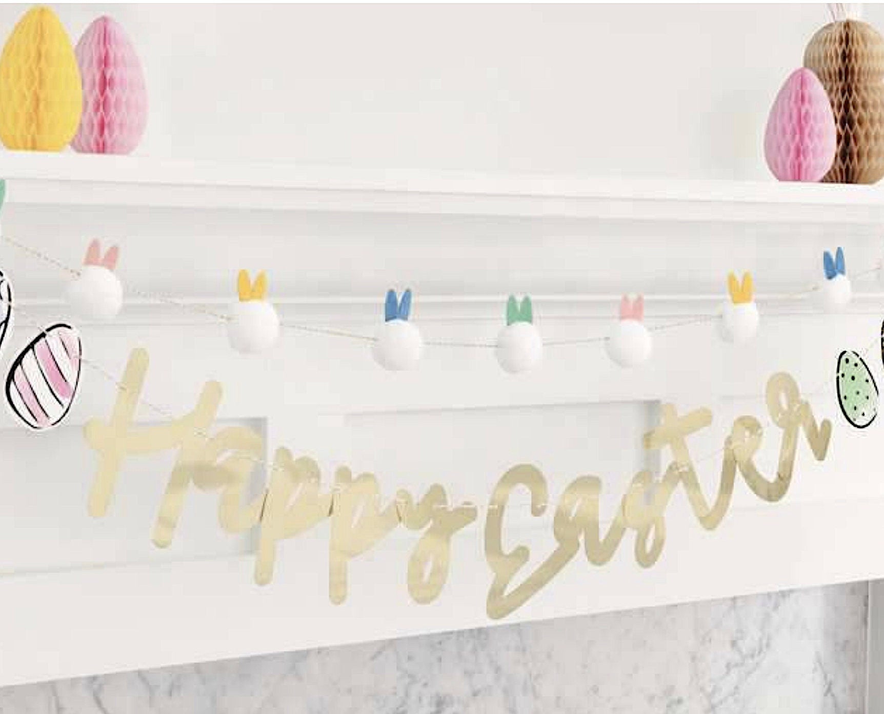 Pastel Bunny Felt Garland - Stesha Party