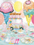 Pastel Cake Party Plates - Stesha Party