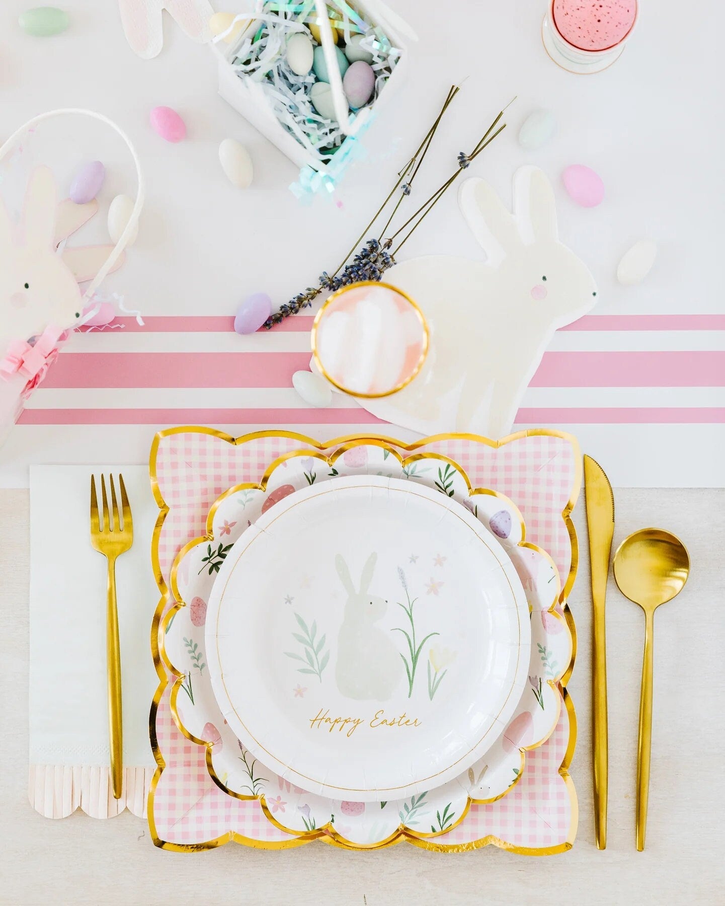 Pastel Easter Plates - Stesha Party