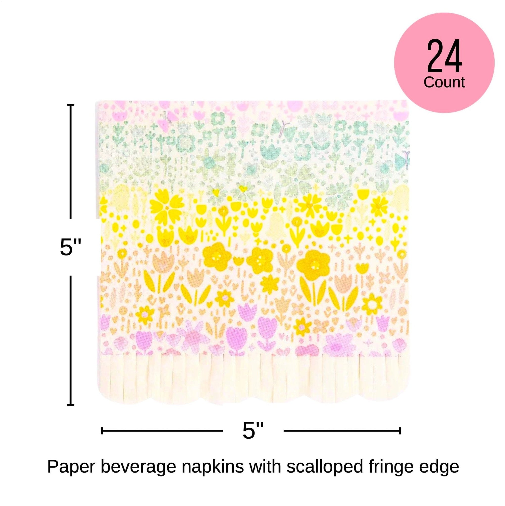 Pastel Floral Napkins - Stesha Party