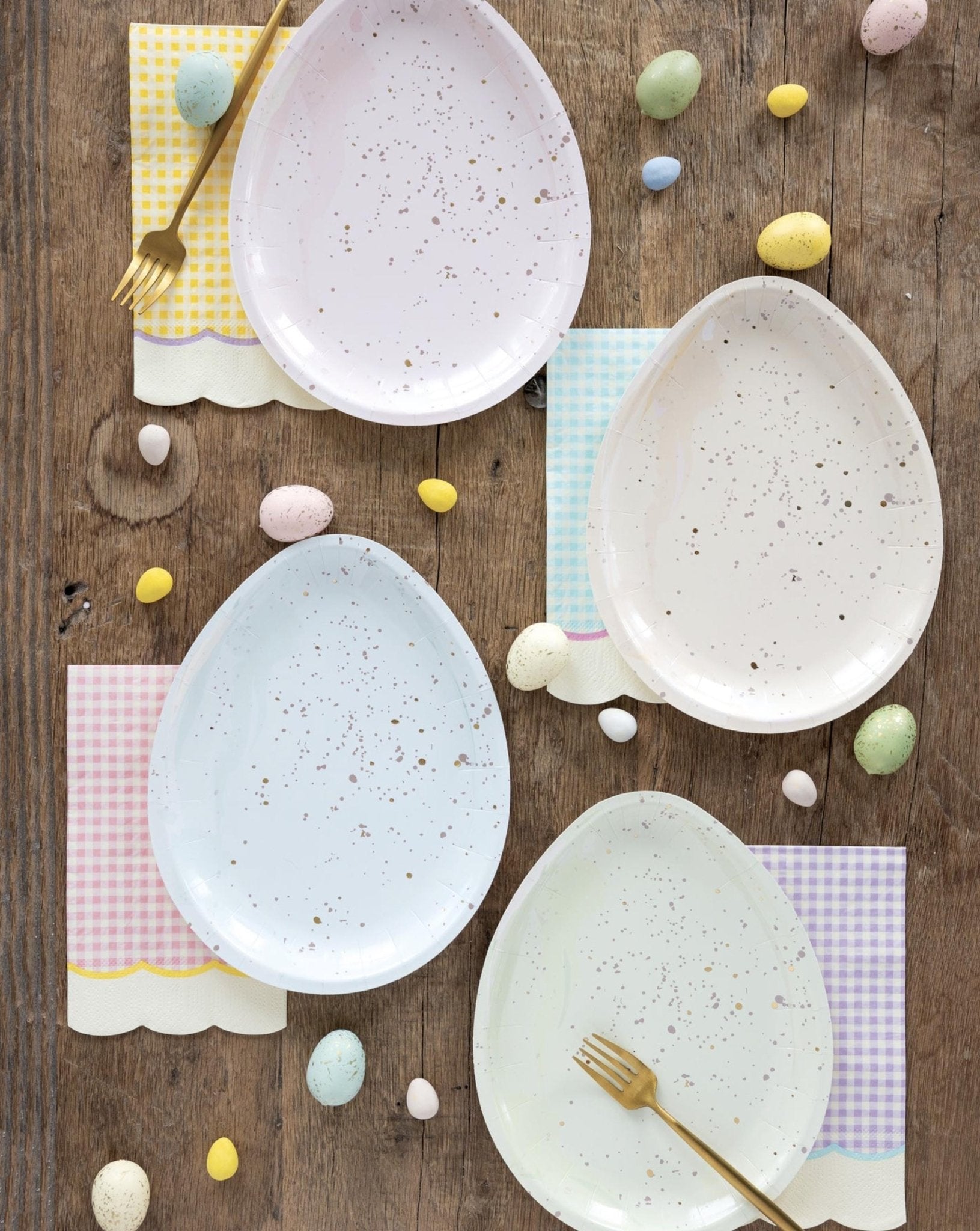 Pastel Gingham Napkins - Stesha Party
