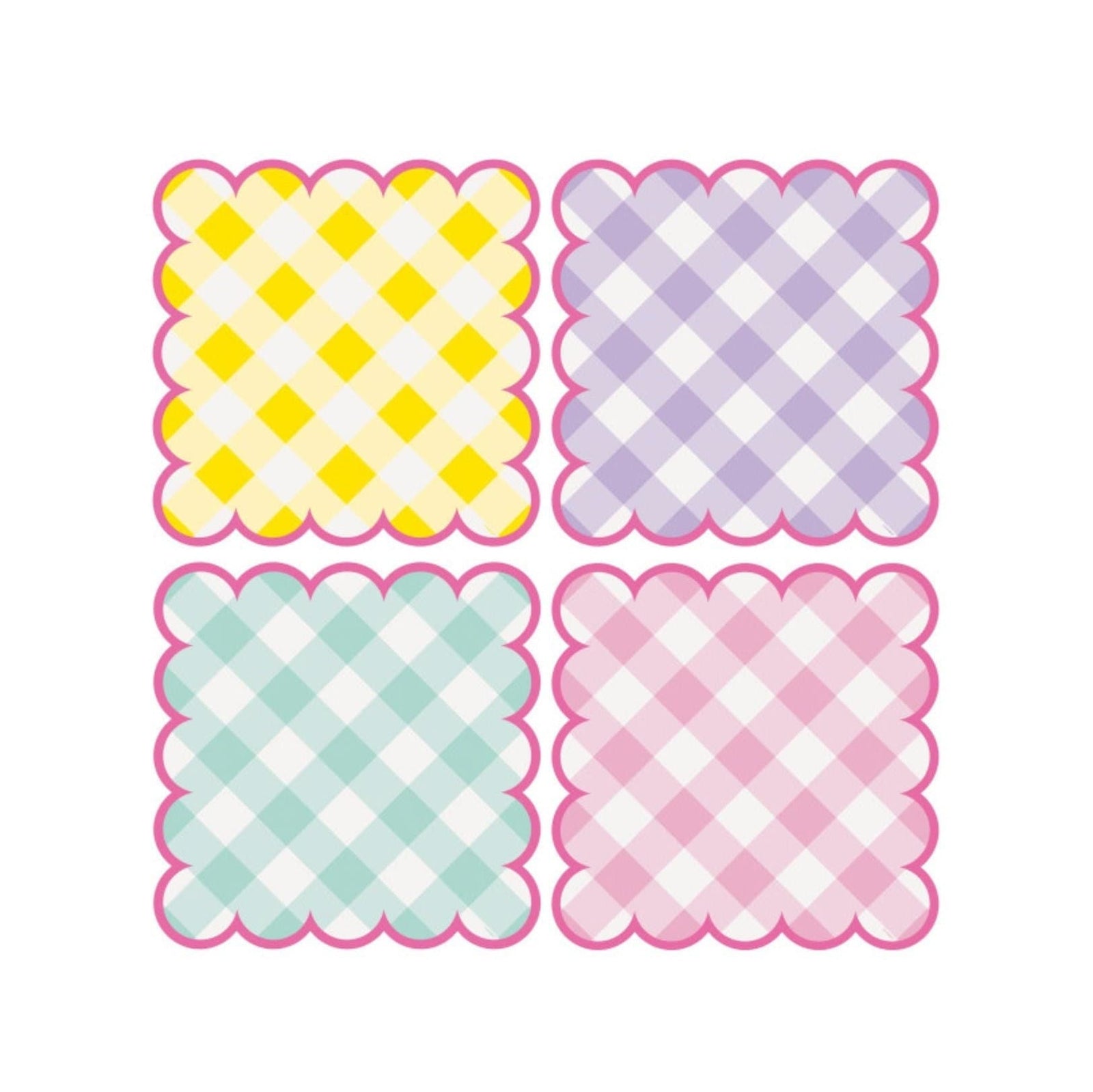 Pastel Gingham Party Placemats - Stesha Party