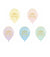 Pastel Happy Birthday Balloons - Stesha Party