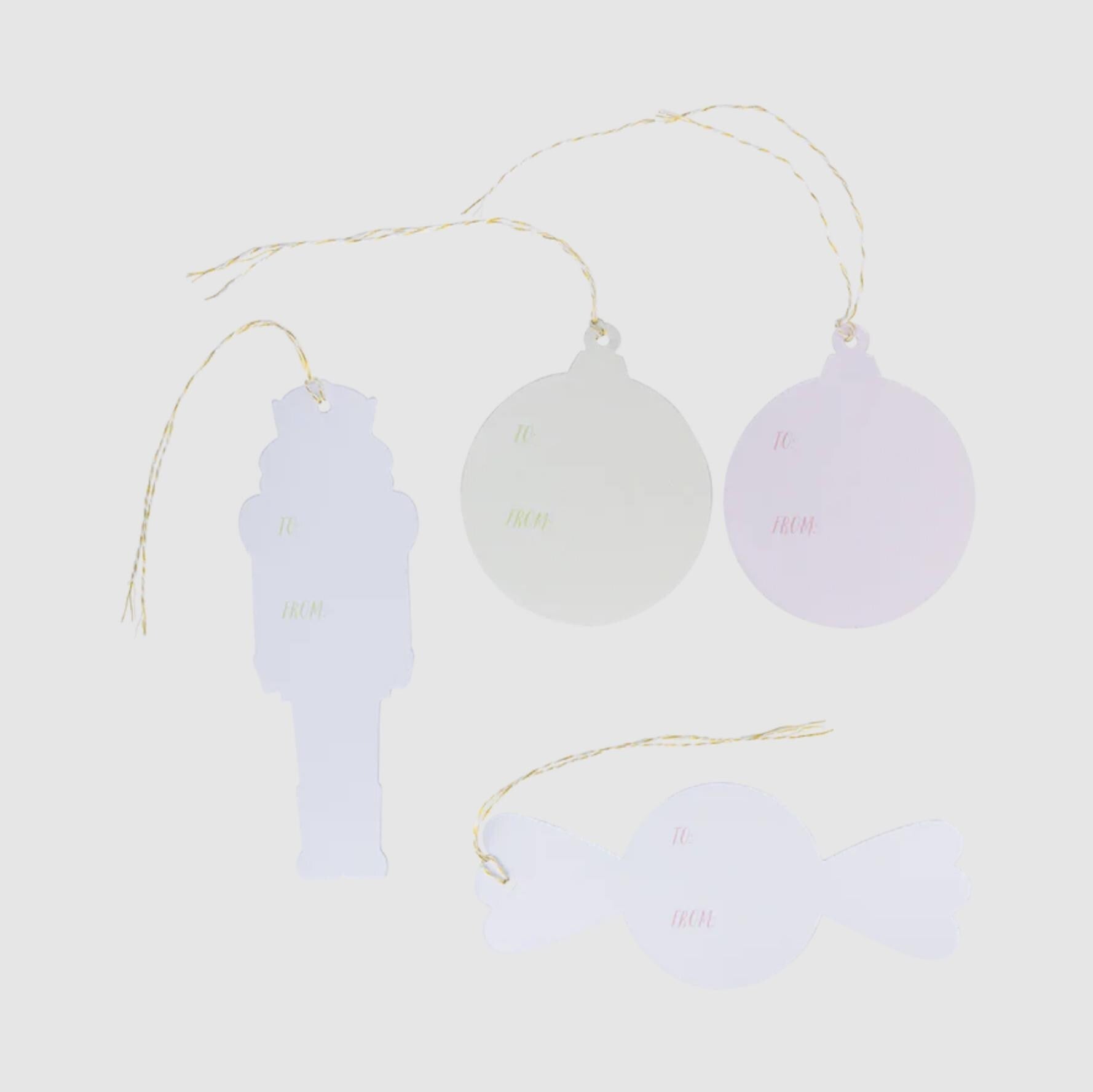 Pastel Nutcracker Gift Tag Set - Stesha Party