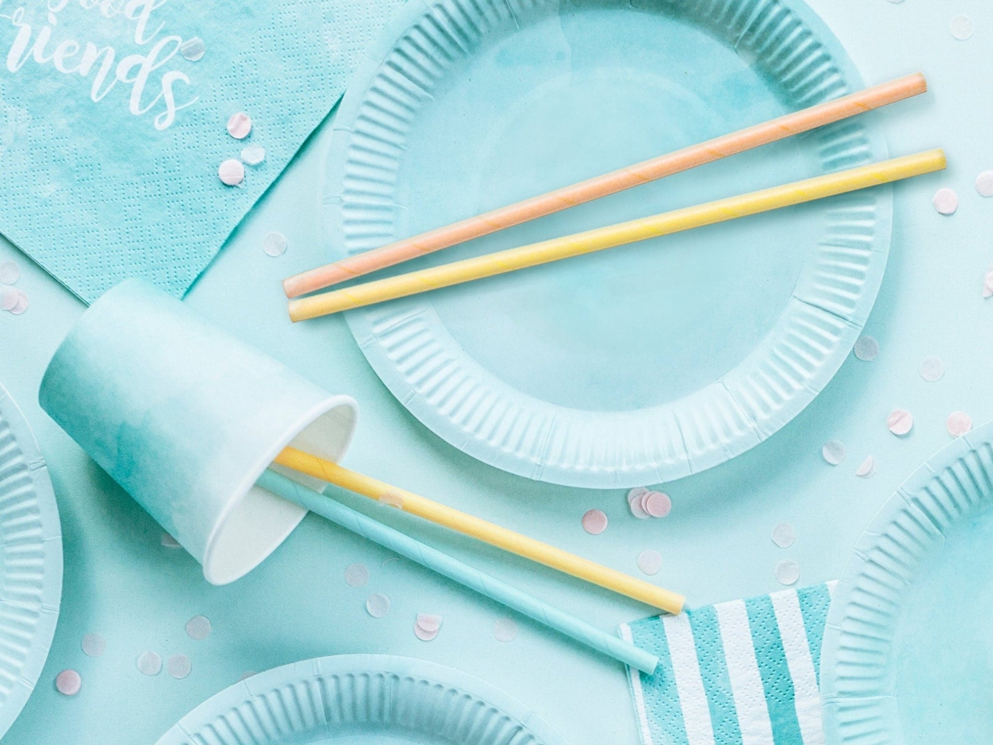 Pastel Party Straws - Stesha Party