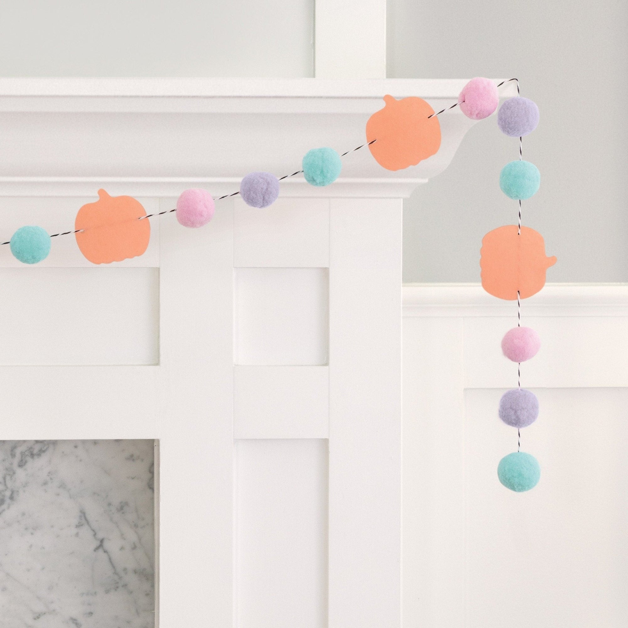 Pastel Pumpkin Party Garland - Stesha Party