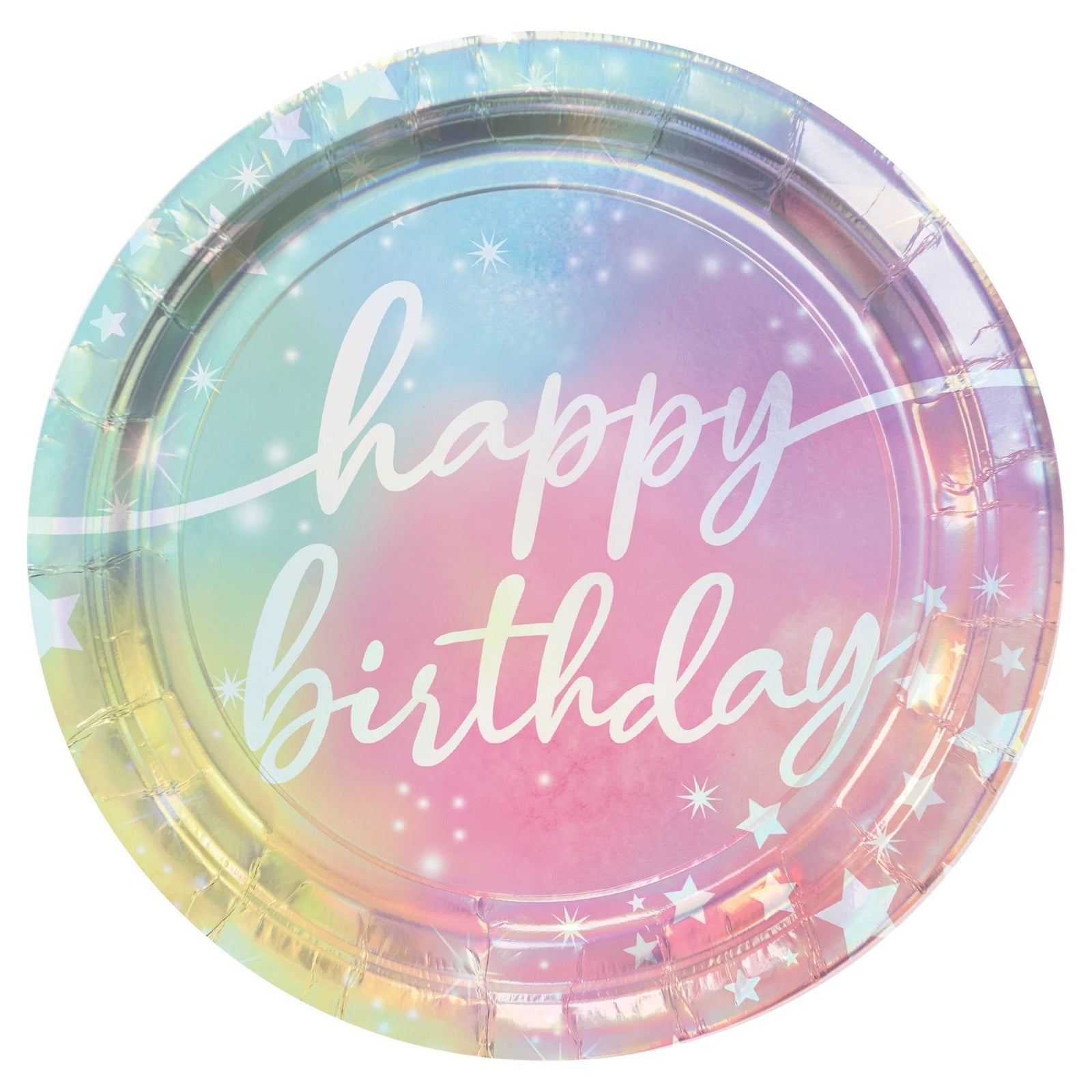 Pastel Rainbow Birthday Plates - Stesha Party