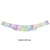 Pastel Rainbow Fringe Tissue Garland - Stesha Party