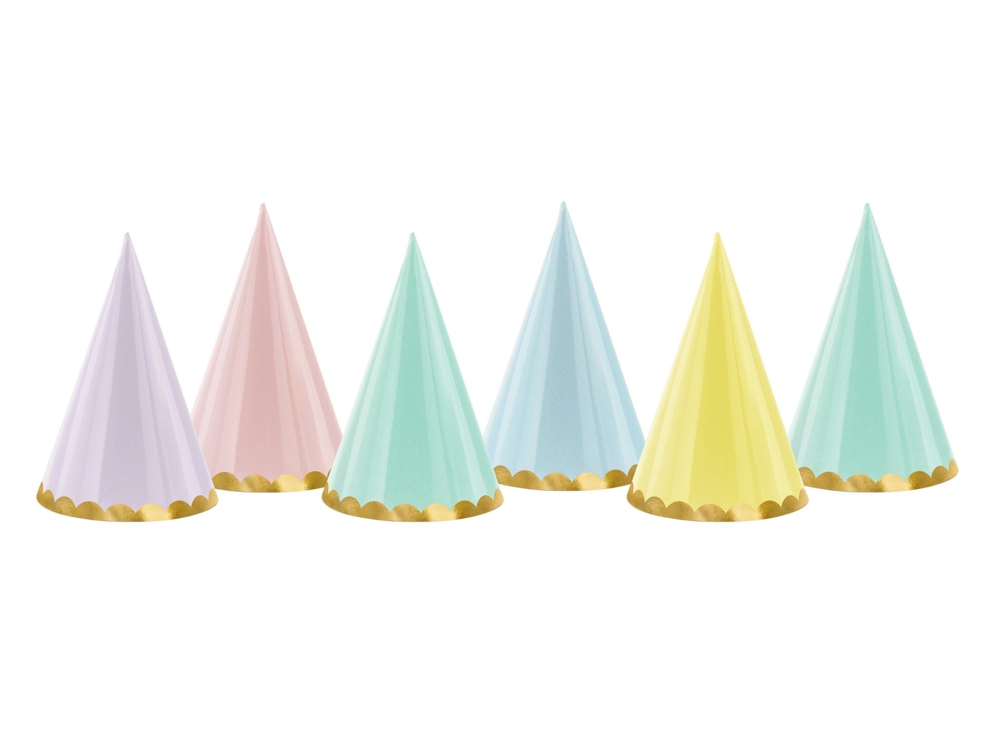 Pastel Rainbow Party Hats - Stesha Party