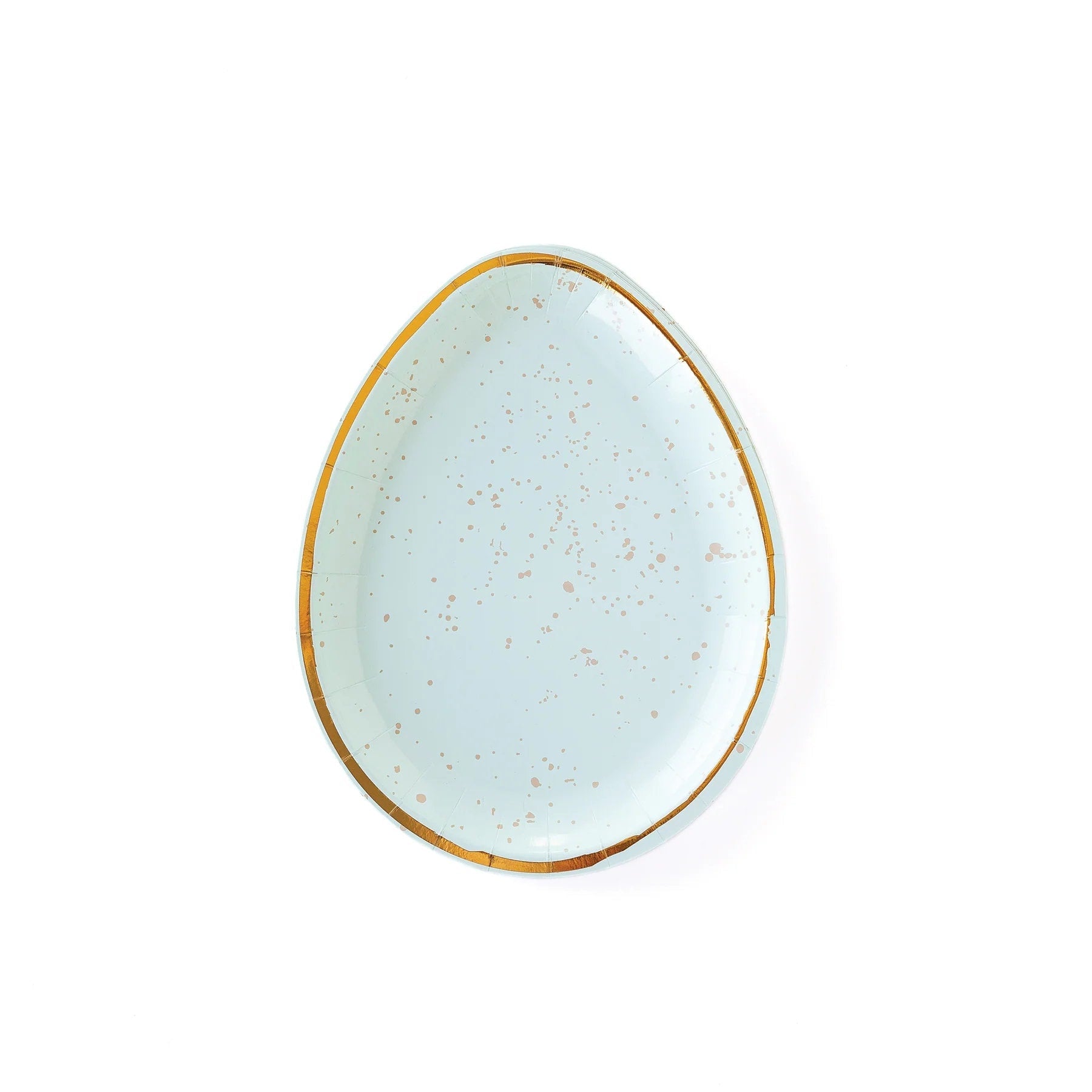 Pastel Robins Egg Shaped Plates 8ct - Stesha Party