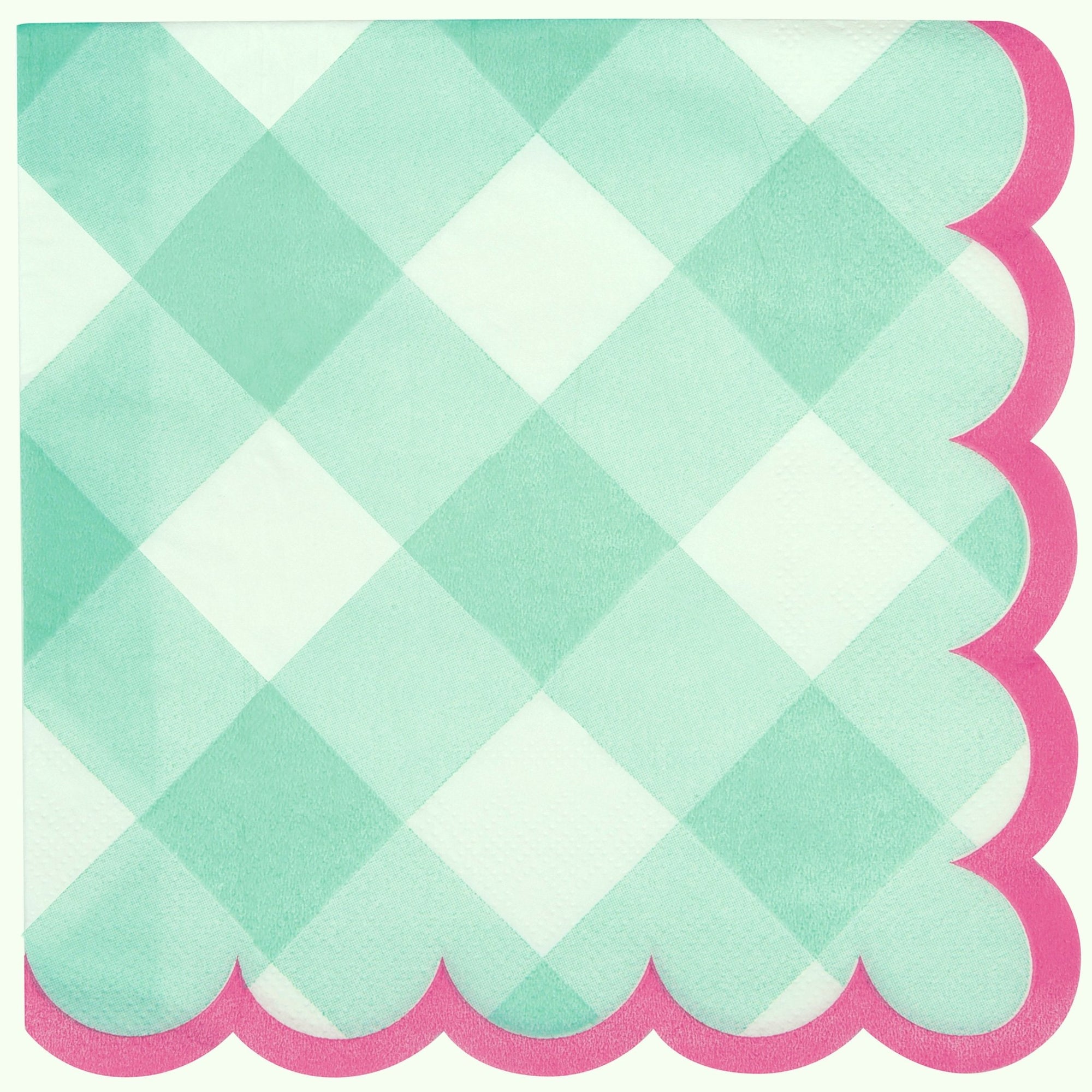 Pastel Spring Gingham Napkins - Stesha Party