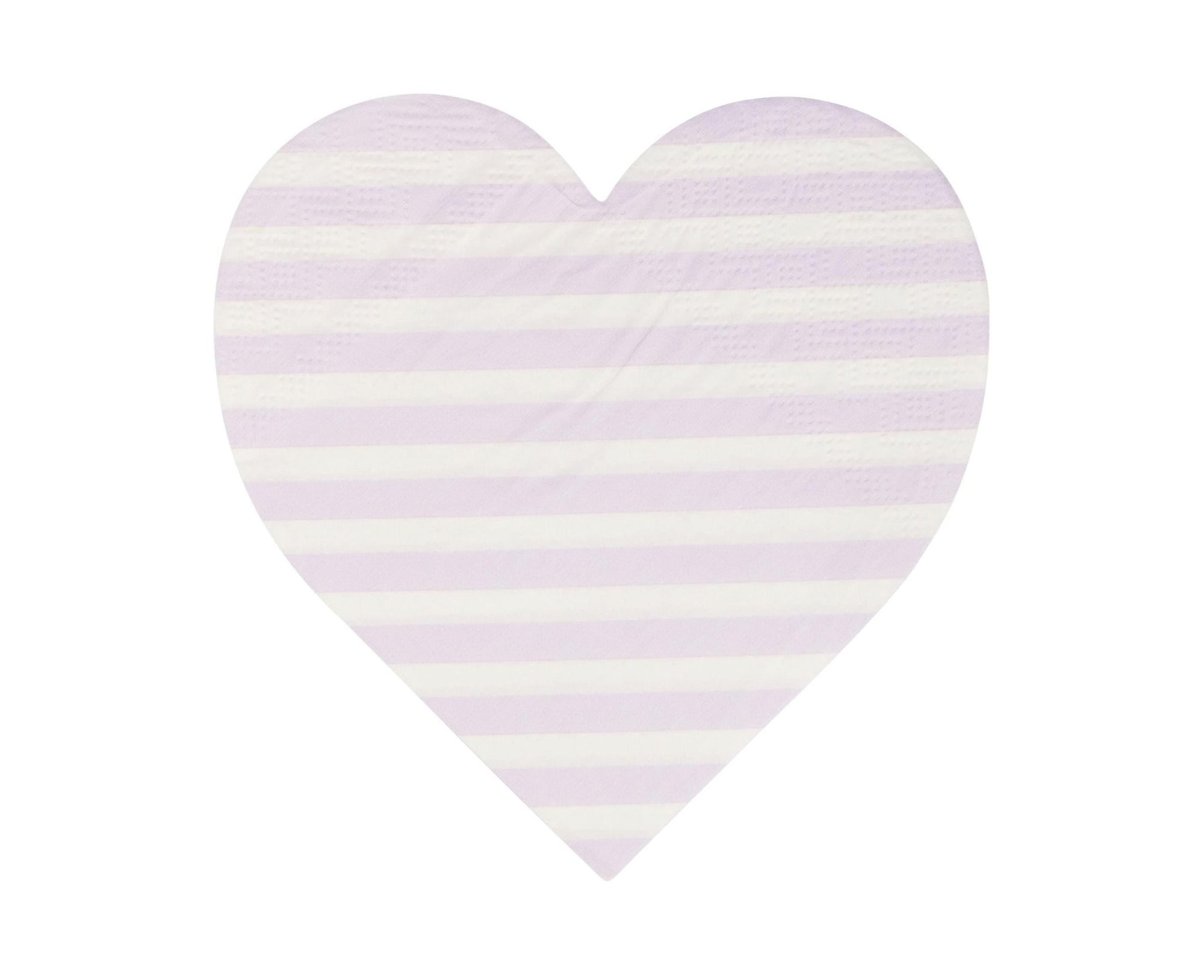 Pastel Striped Heart Napkins - Stesha Party