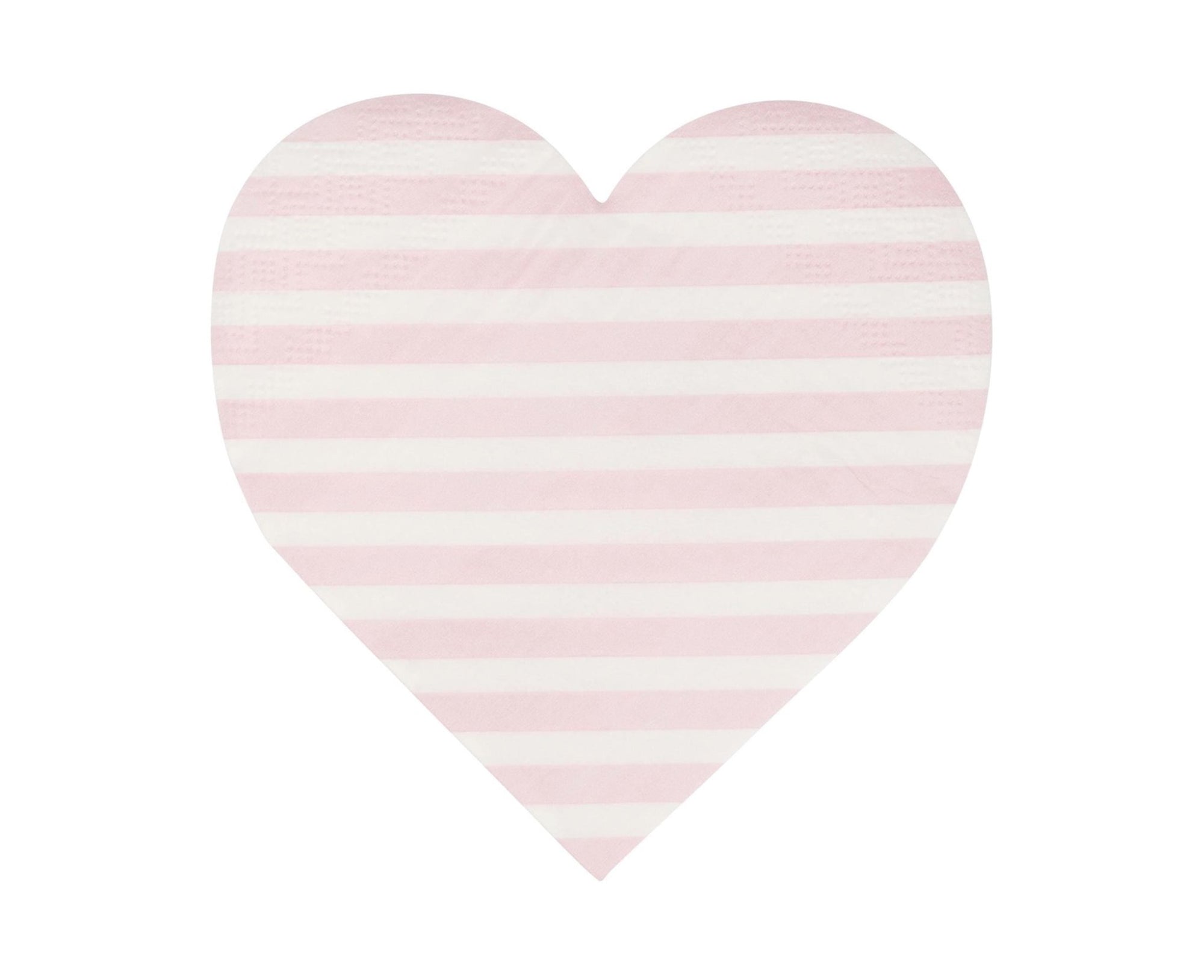 Pastel Striped Heart Napkins - Stesha Party