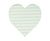 Pastel Striped Heart Napkins - Stesha Party