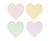 Pastel Striped Heart Napkins - Stesha Party